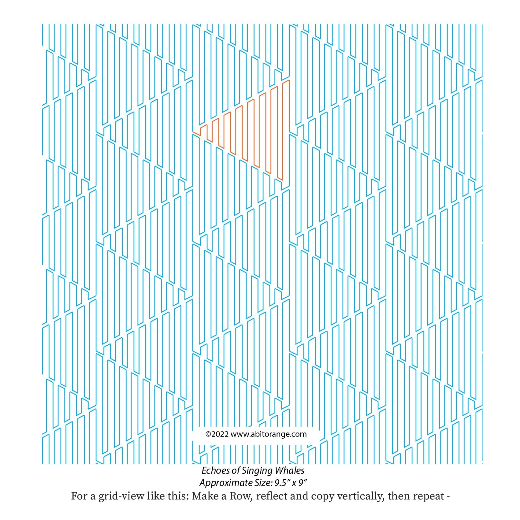 Giddy E2E Matchstick/Piano Keys digital quilt pattern for longarm