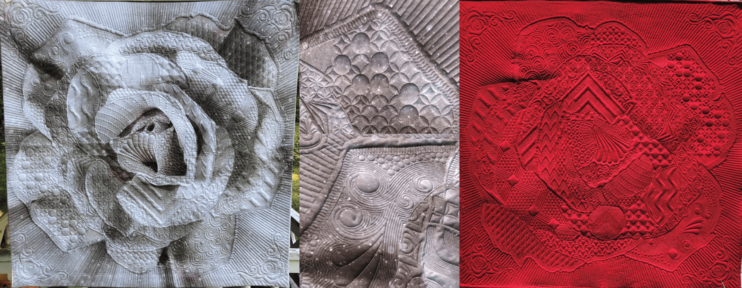 Dream Big Rose panel digital quilt pattern