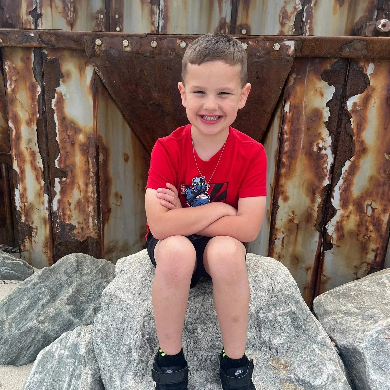 Support for 5-year-old Jentry, son of Capt. John Pace after serious boating accident