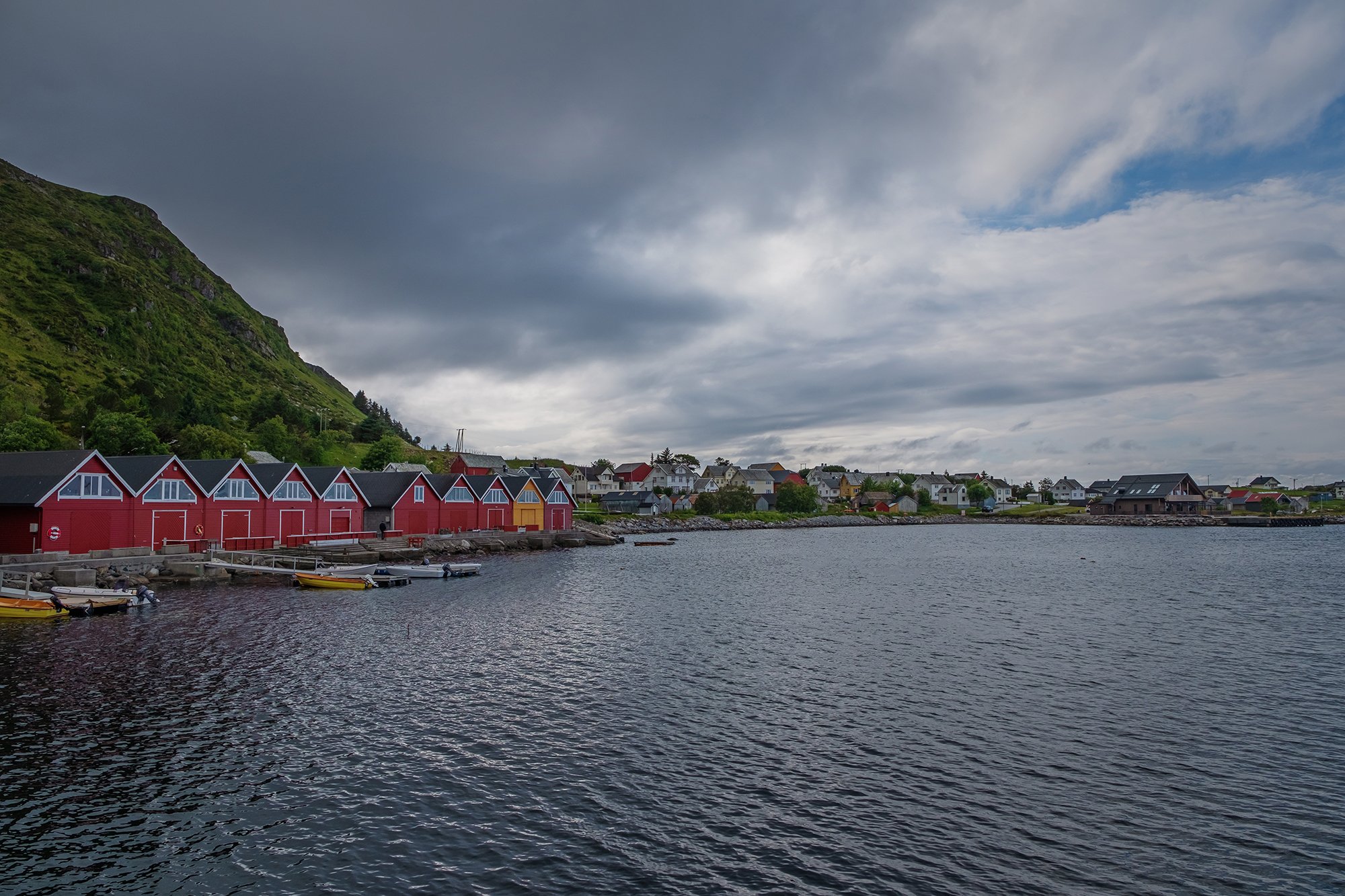 Boathouses at Alnes