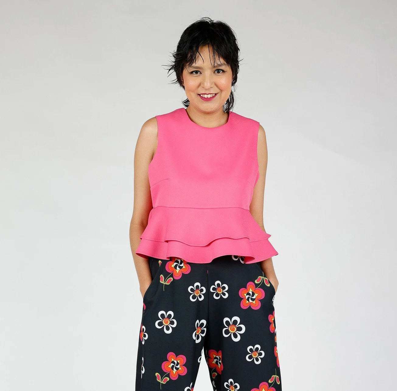 @kry_logan wears the Flower Power wide-leg pant 🌸⁠🌸⁠
.⁠
.⁠
.⁠
#nativeart #mvskoke #buynative #muscogee #indigenous #shopsmall #indigenousart #indigenouswomen #indigenousfashion #productdrop #flowerpower