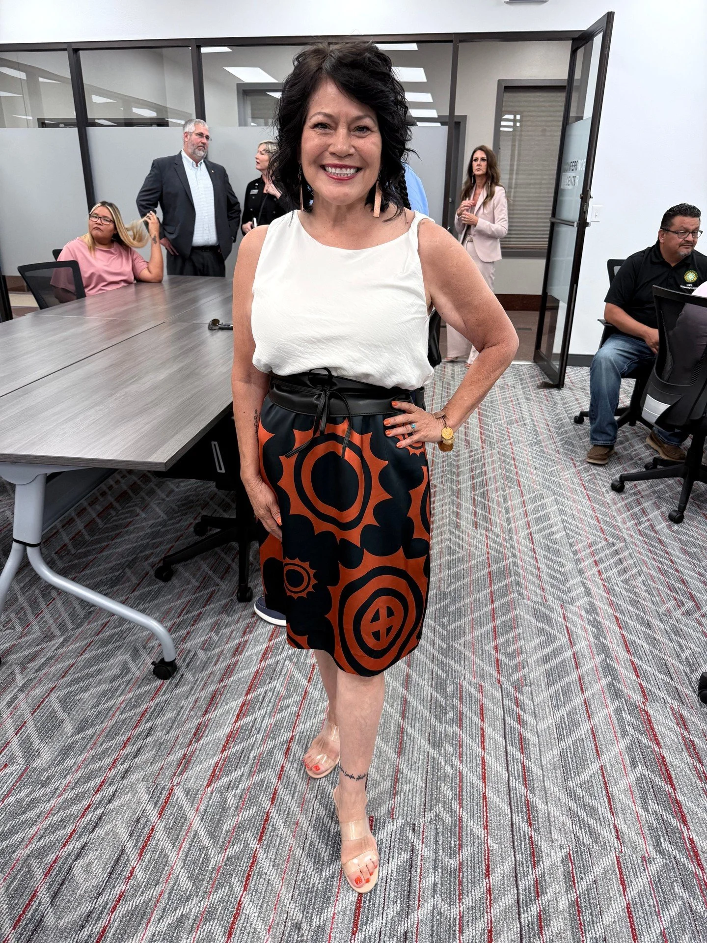 @debbieelaine66 rocking the Winter Copper Skirt! So beautiful, thank you for sharing ✨️⁠
⁠
And, as always, we love seeing how YOU style your L A Deer Apparel pieces! Have a photo to share? Send it our way - maybe you'll see yourself pop up on the gri