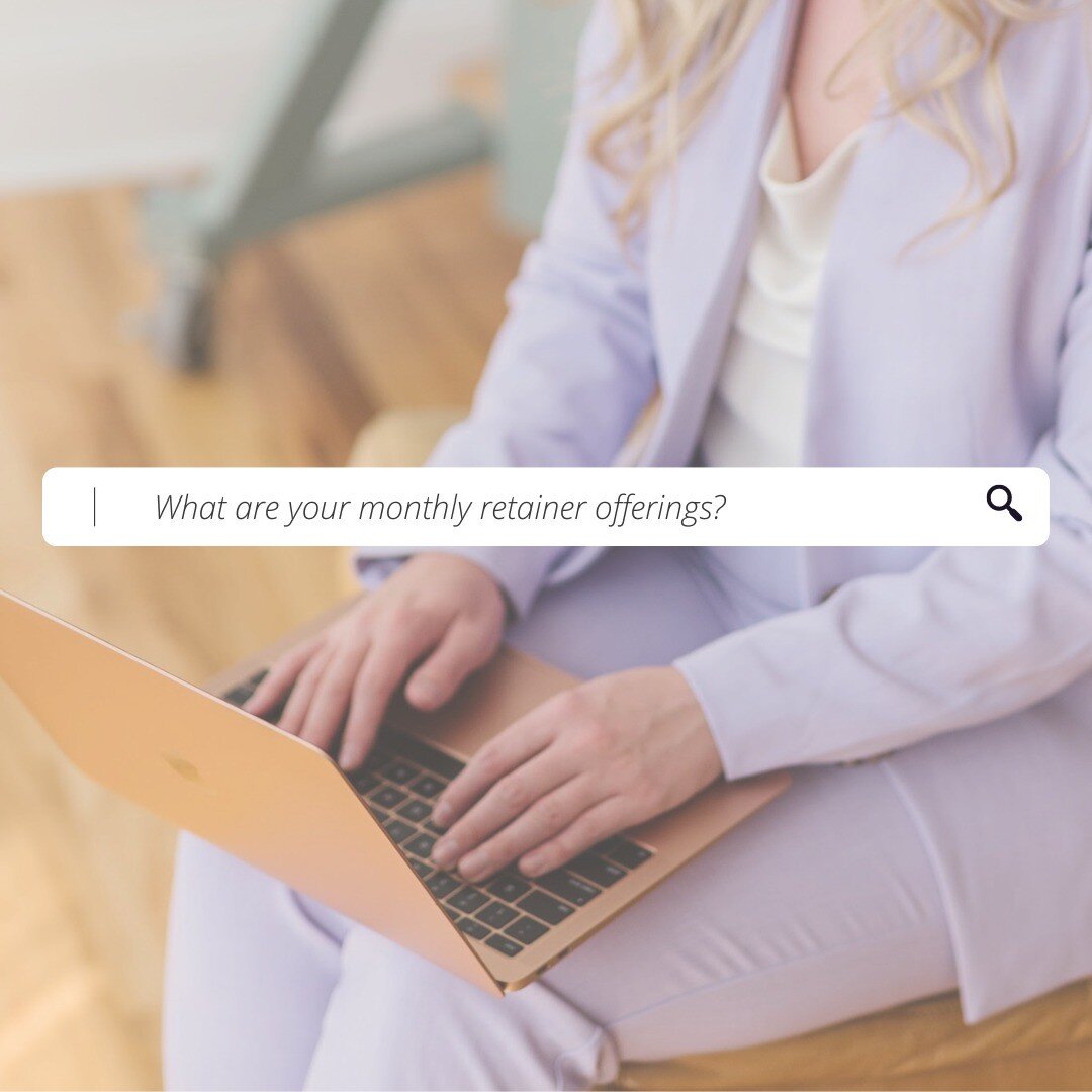 Looking for some additional support? Need help, but don't know where to start?

My monthly offerings are the perfect way to delegate some work you've been *meaning* to get done, but it hasn't happened yet. 

Recently, some of my monthly clients have 