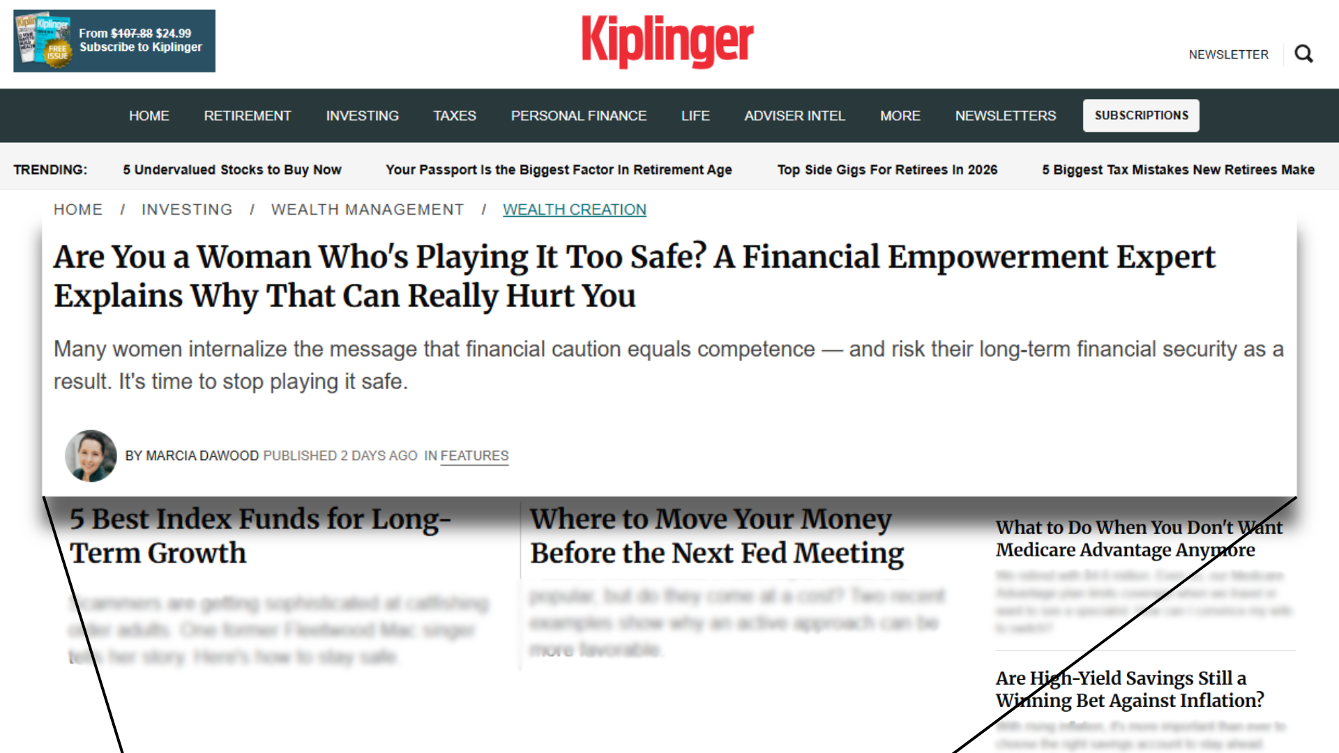 Are You a Woman Who's Playing It Too Safe? A Financial Empowerment Expert Explains Why That Can Really Hurt You | Kiplinger