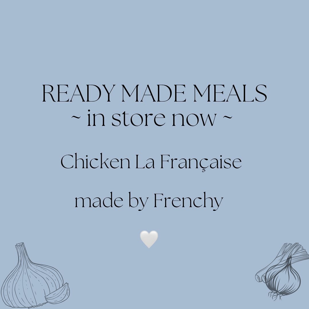 READY MADE MEALS

This week The Common has Frenchy&rsquo;s Chicken La Fran&ccedil;aise, ready to go. Perfect for the weekend 🤍

Ingredients:
Chicken
Bacon
Mushrooms 
Onion
Garlic
Thym
Spring onions
Cream
Chicken stock
Flour 
White wine 
Salt 
Pepper