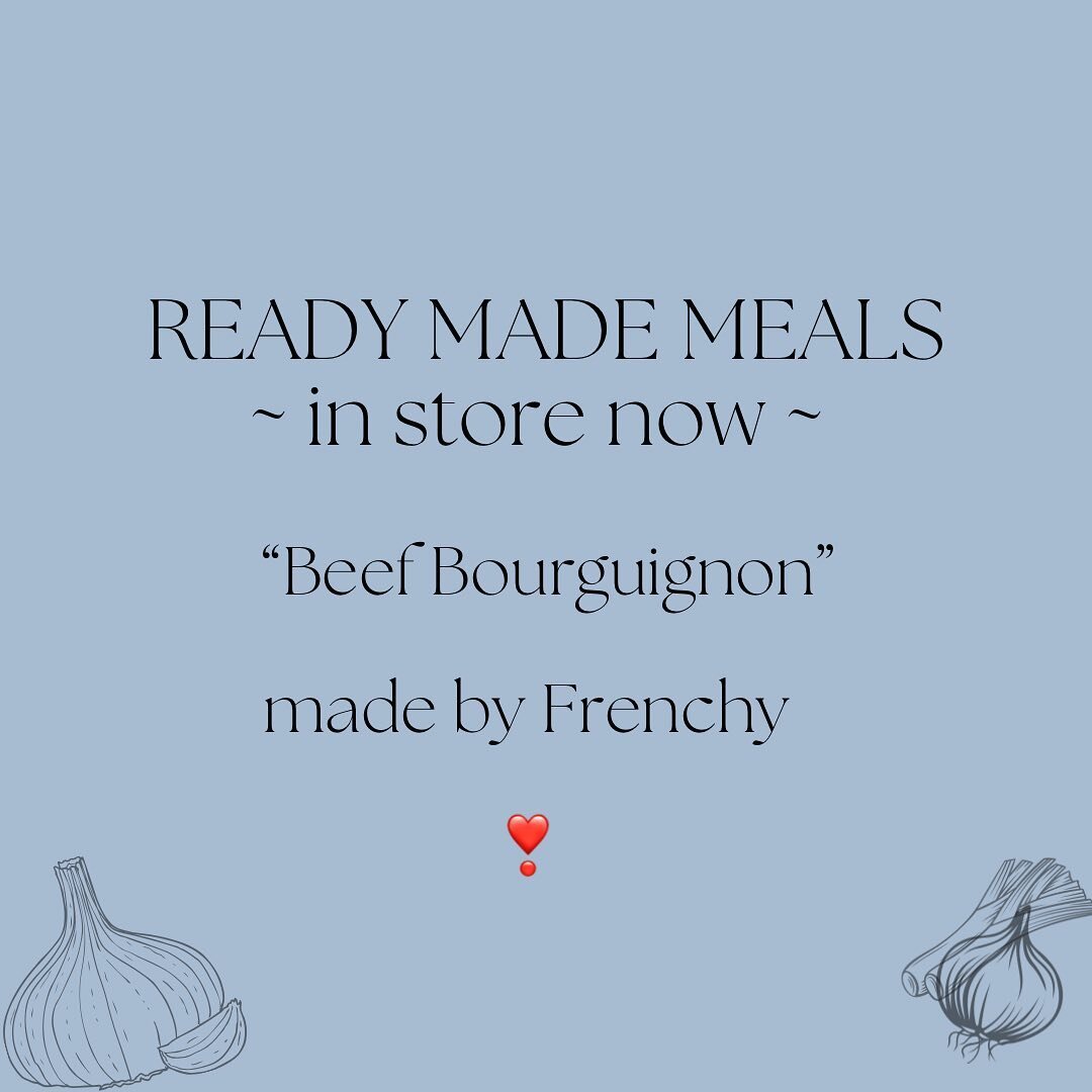 This morning we have Frenchy&rsquo;s Beef Bourguignon. 

Dish marinating in wine, thyme and spices for 12 hours before cooking.

Serve with mash potatoes and cook in the slow cooker or on the stove at a low heat. 

Don&rsquo;t miss out!
#Glutenfreedi