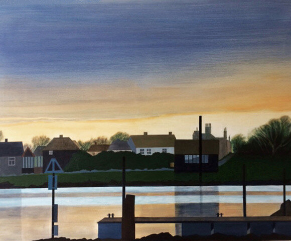  Walberswick Dusk 61 x 76  oil on canvas   click here for enquiries  