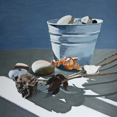  Remains of Summer 60 x 60  oil on canvas   click here for enquiries  