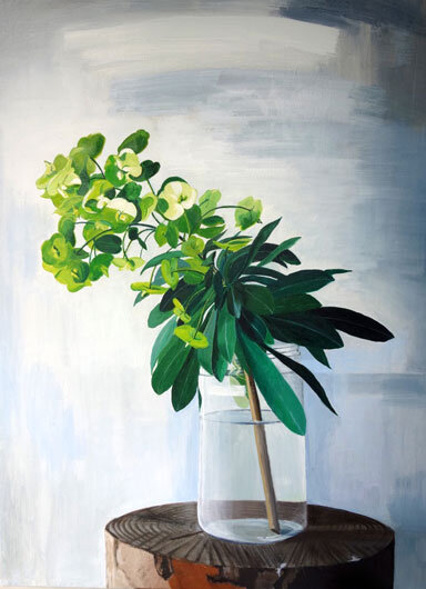  Euphorbia 80 x 60  oil on canvas   click here for enquiries  