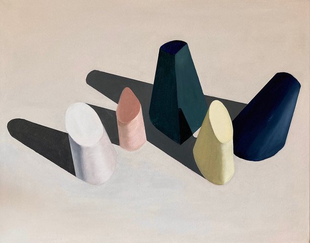  Tribute to Caroline Grey - Ceramic Forms 3 40.6 x 50.8 oil on canvas   click here for enquiries  