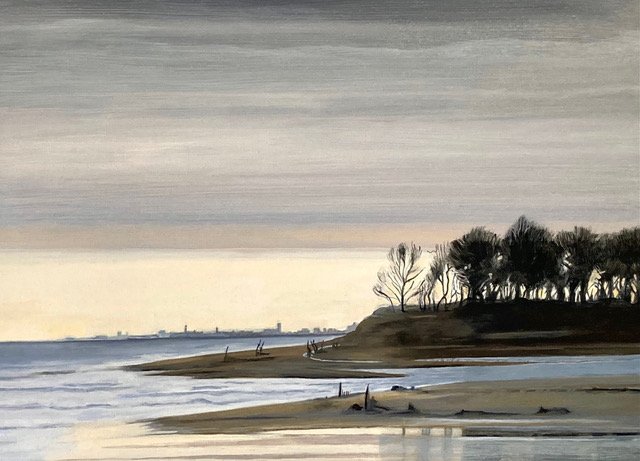  High Tide - Covehithe   40.6 x 50.8   oil on canvas   click here for enquiries  