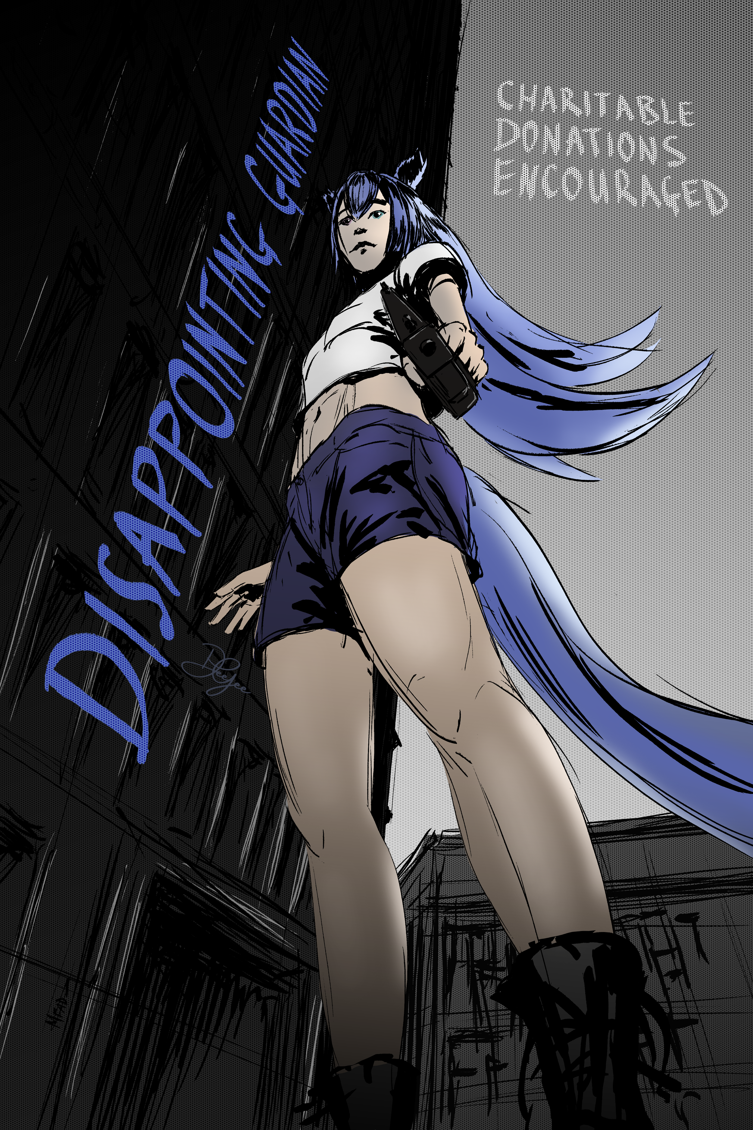 1st Anniversary Poster for Disappointing Guardian, charity streamer.
