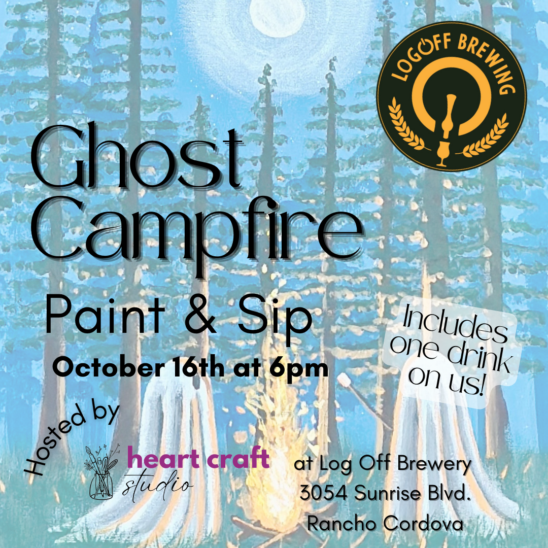 GHOST CAMPFIRE PAINT & SIP AT LOG OFF