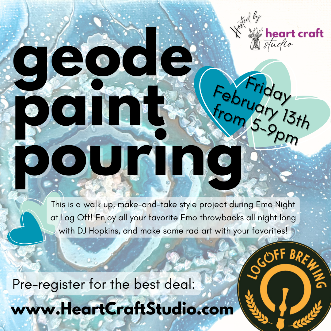 Geodes at Log Off Brewery - Emo Night! Friday, 2/13 from 4-8pm