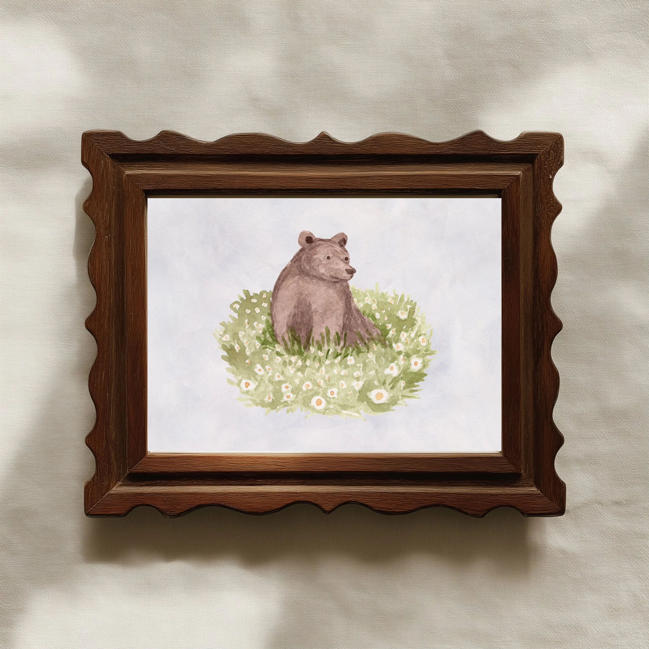 Daisy Bear Woodland Mini - Print