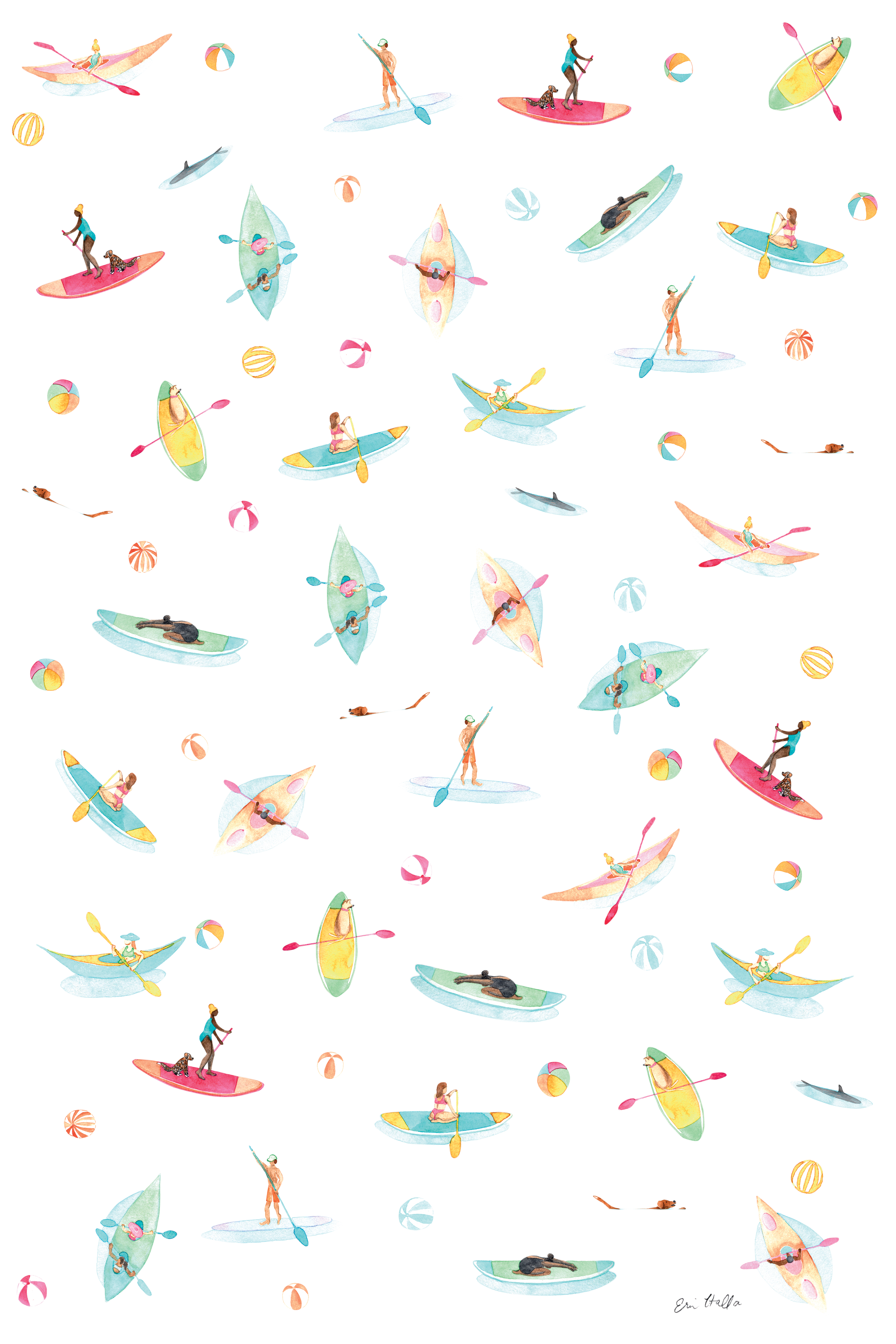 Kayakers Tea Towel Revised.png