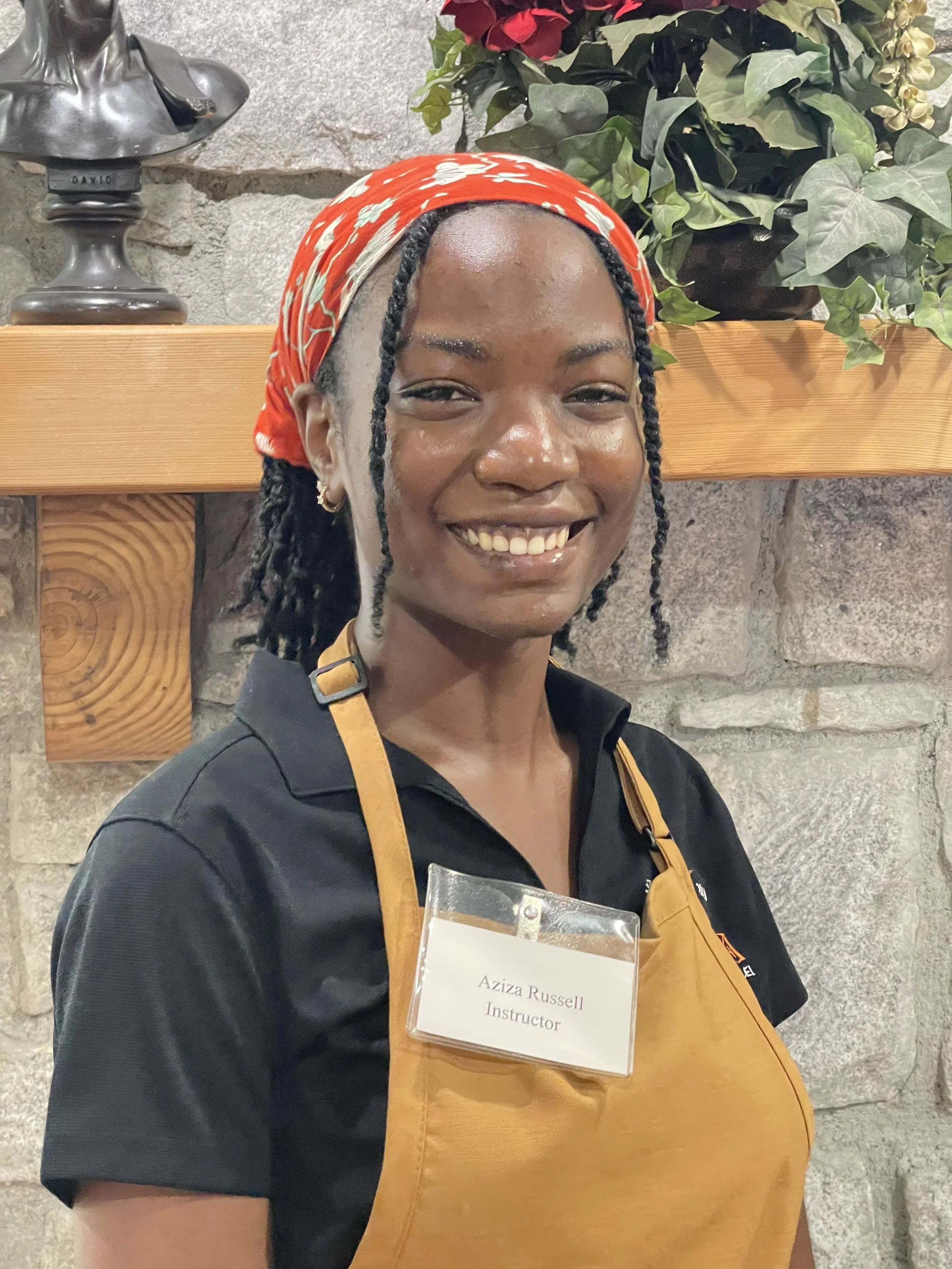 Ms. Aziza Russell, Instructor for 5 to 7-year-old students.