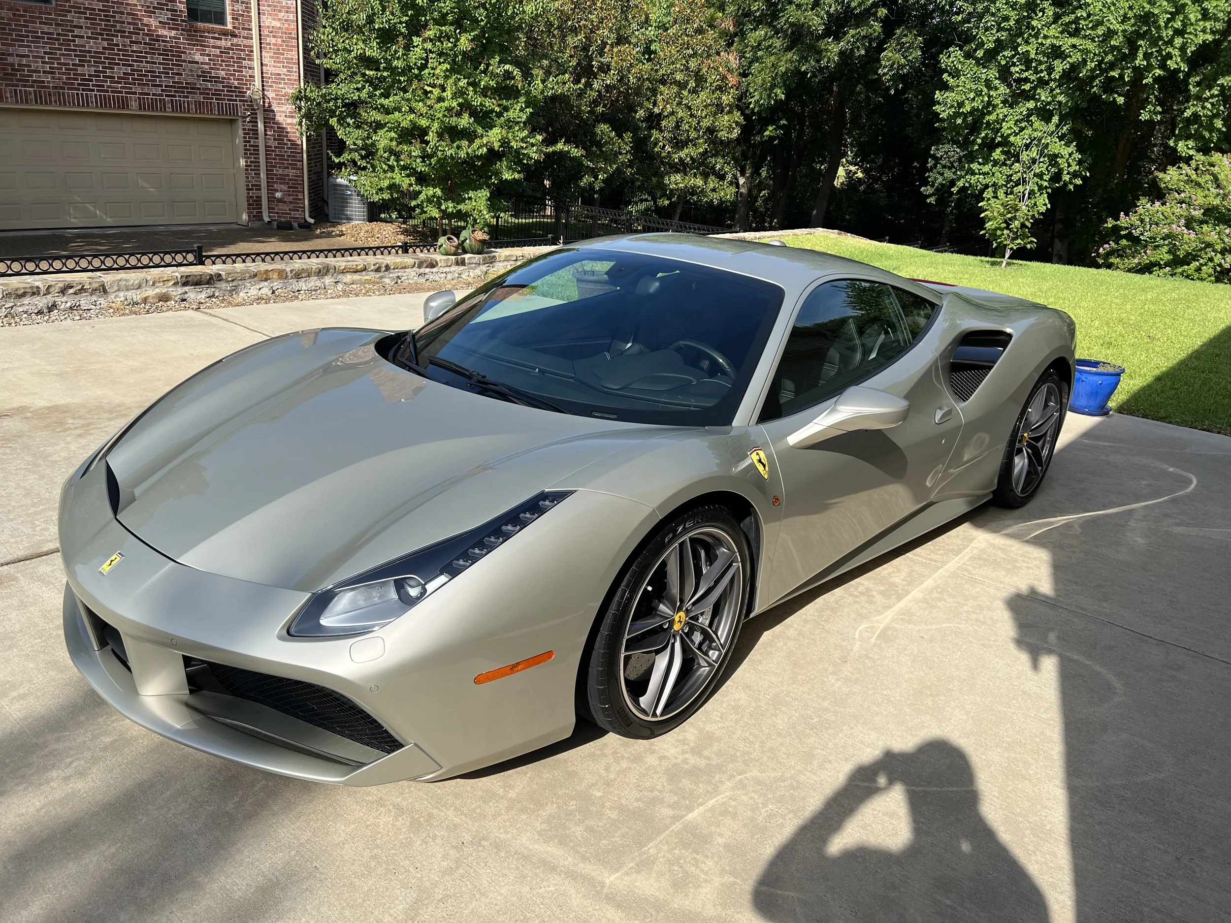 Mobile Detailing of a ferrari in mckinney Texas