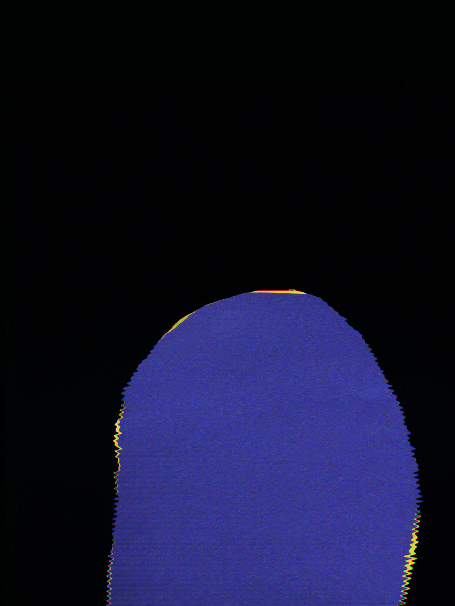    Blue Hillhead   2013, digital print of motion scan 48” x 34” 