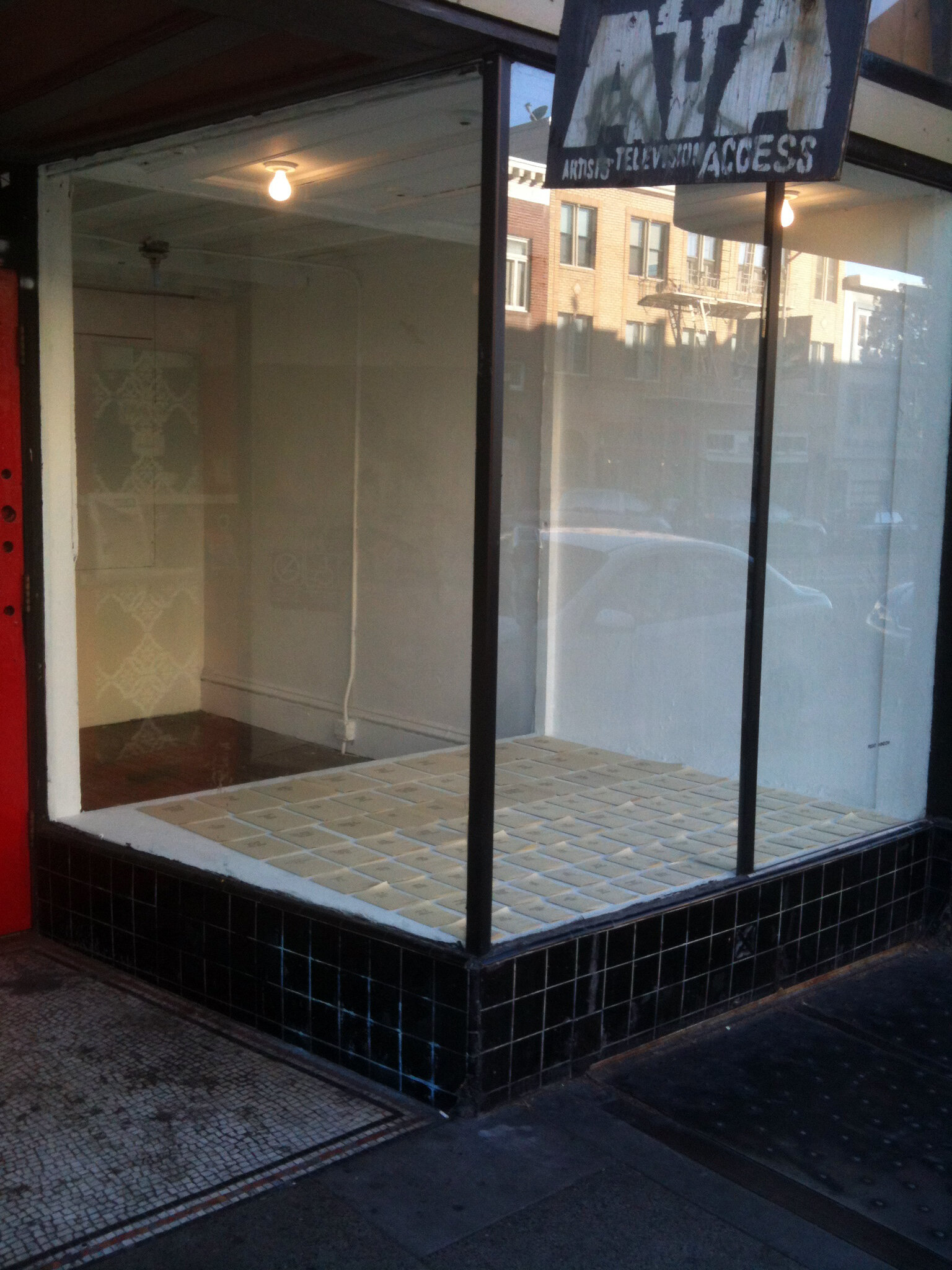 Trends in Small Pamphlet Design Right Window, San Francisco 2013, inkjet print on newsprint dimensions variable