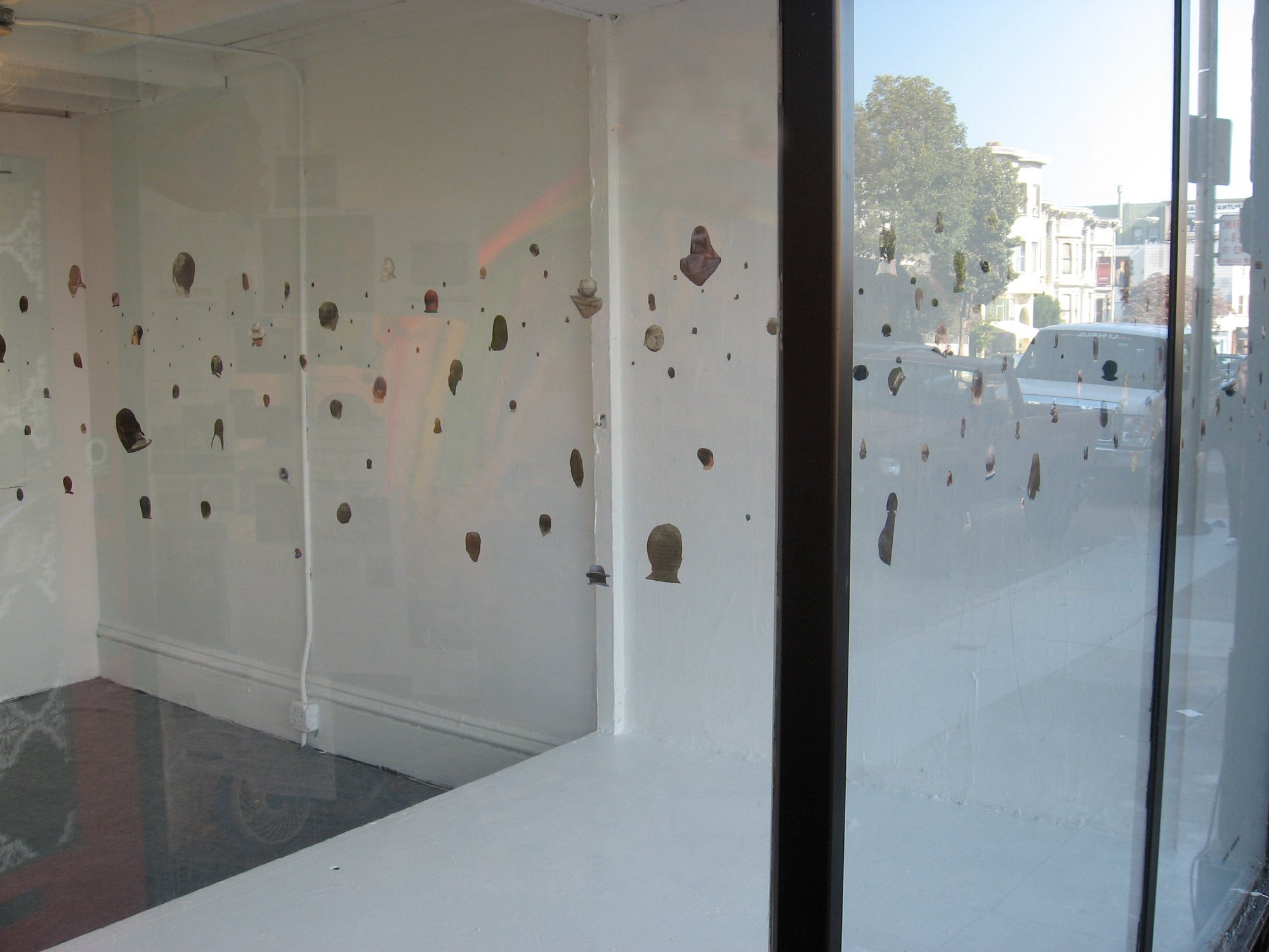    Carnival of Light   (detail) Right Window, San Francisco 2010, found printed matter dimensions variable 