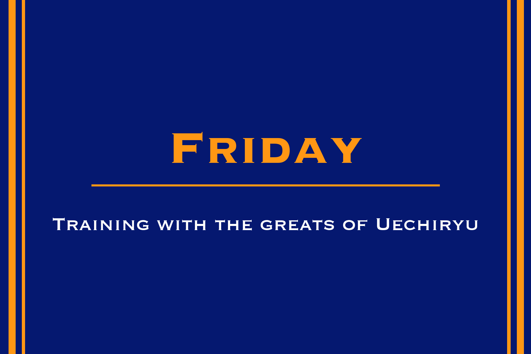 Training with the greats of  Uechiryu