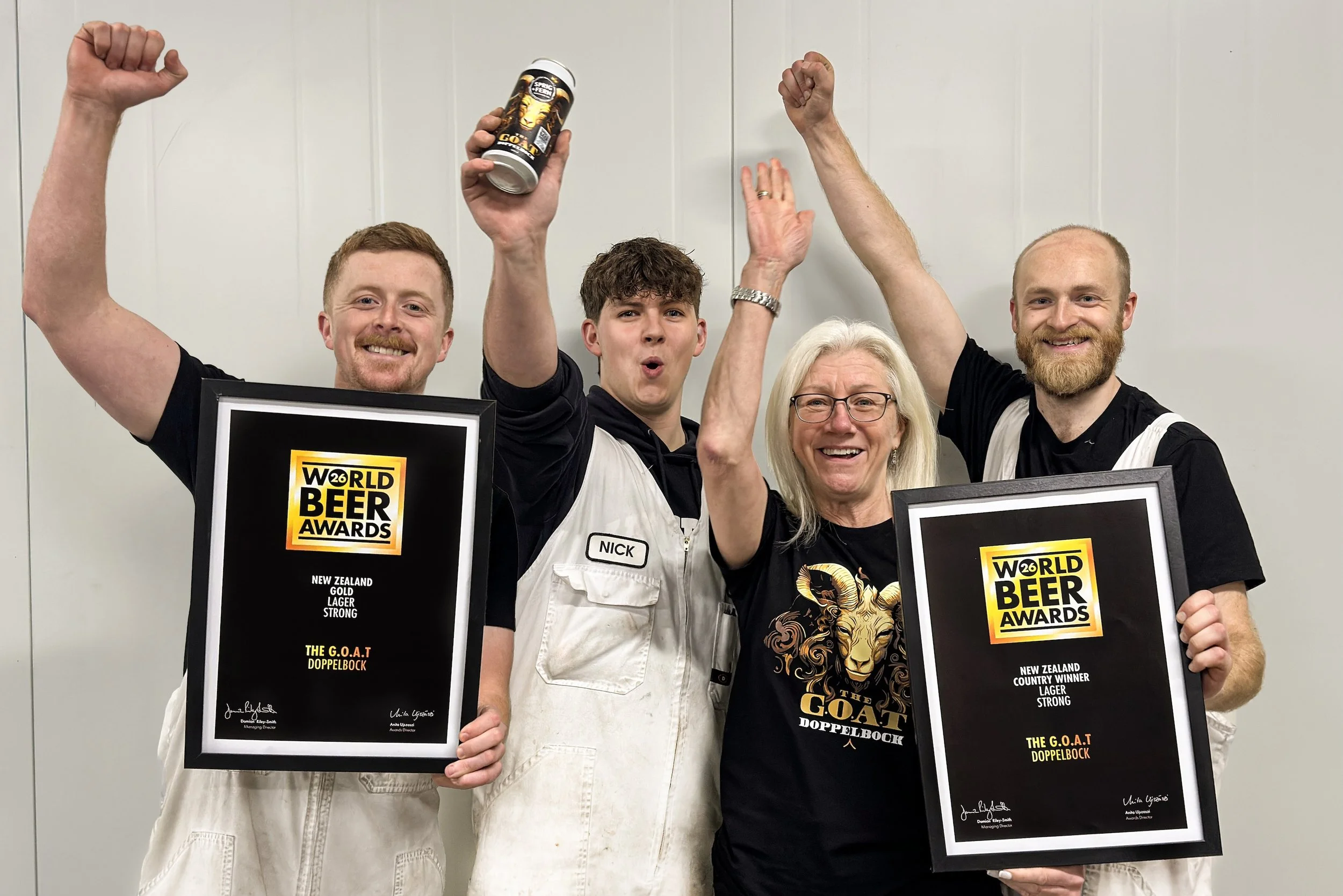 Kiwi brewers toast Gold at World Beer Awards