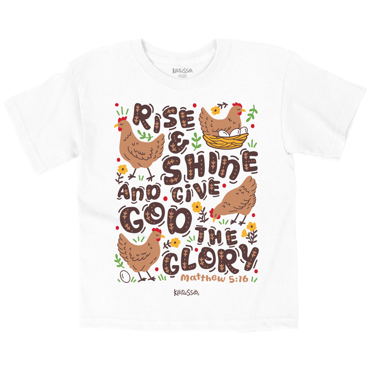 Kids Rise and Shine - White Youth 3930BR FOTL.png