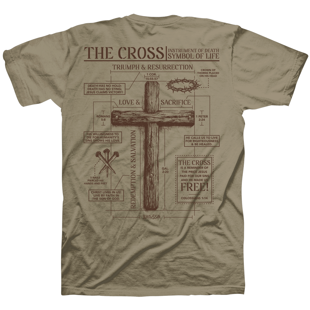 The Cross - Khaki - BACK - Jerzees 363M.png