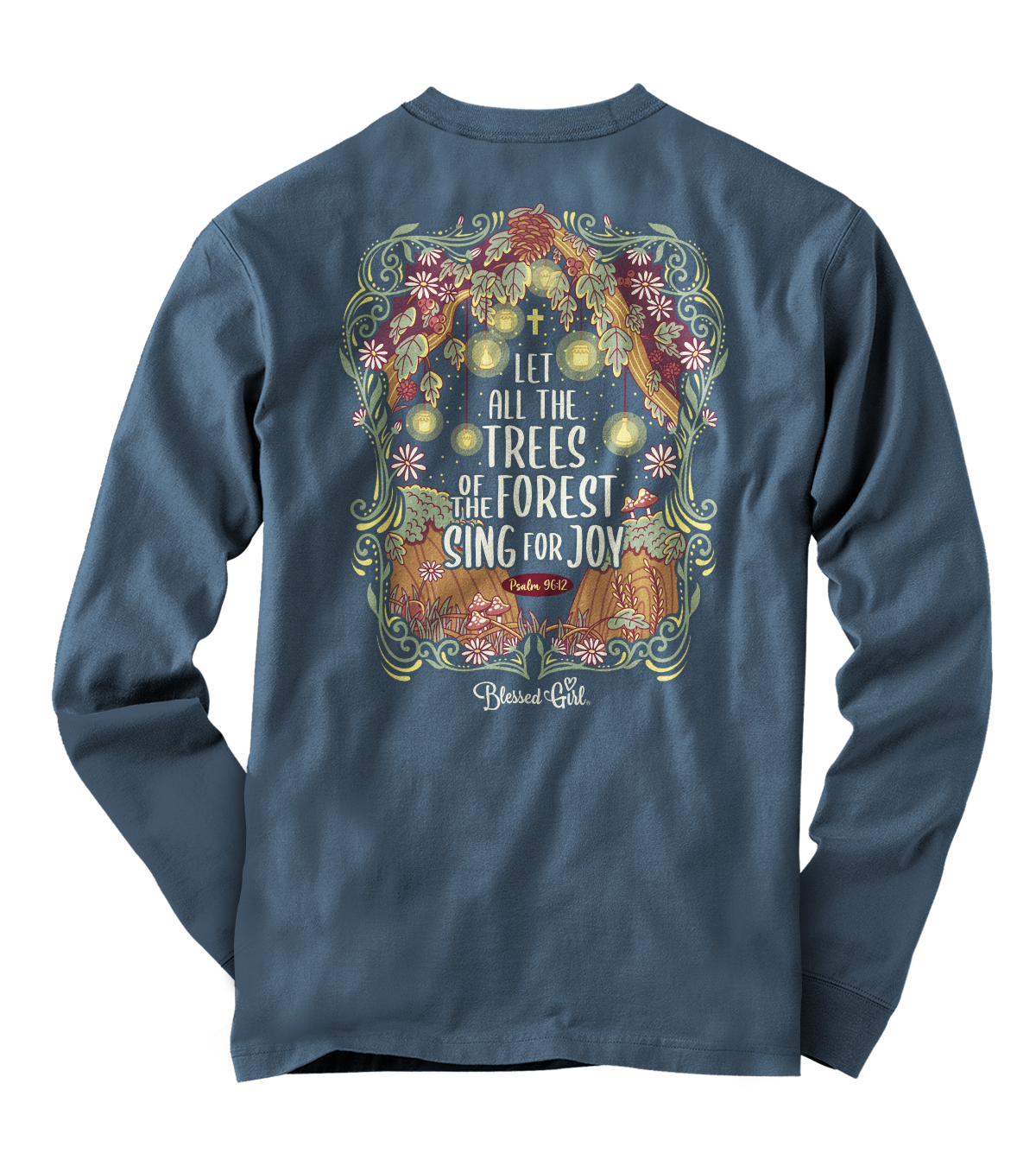 Trees of the Forest - BGL5122 - Back - Indigo Blue - Gildan.png