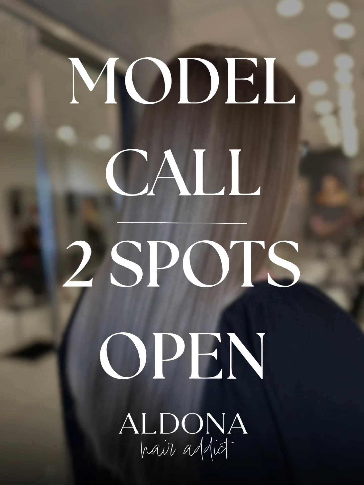 Looking for hair models! 🤍

I have two spots open for two different services:
1️⃣ AirTouch balayage
2️⃣ Color removal (taking out old color buildup before going lighter)

For both, you'll need to have medium length hair.
Here's how it works: there's