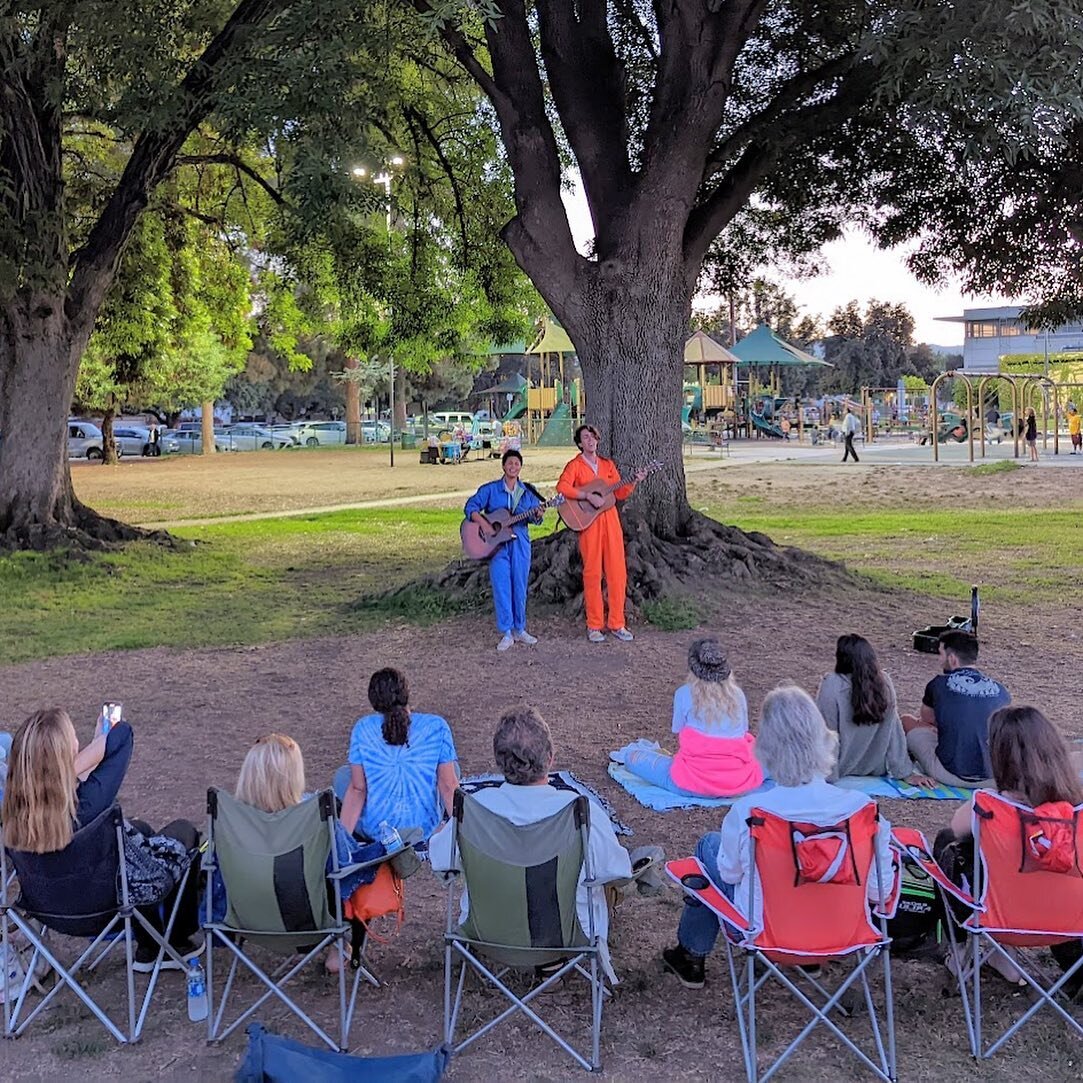 Our hearts are so full ❤️ thank you all for coming out to a night of music and community in the park! It was such a beautiful evening with so many beautiful people coming together for our album release ✨🎉 Can&rsquo;t wait to take this show to all th