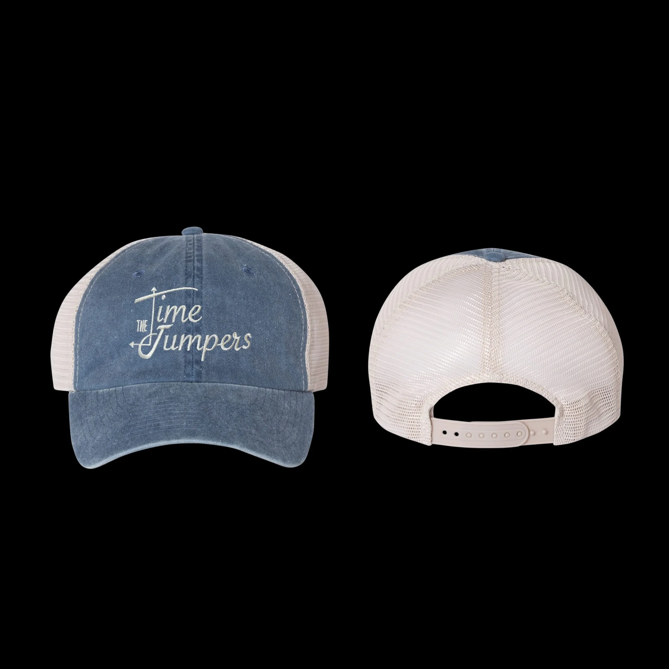 Denim Blue  / Stone Pigment-Dyed Trucker Cap Unisex