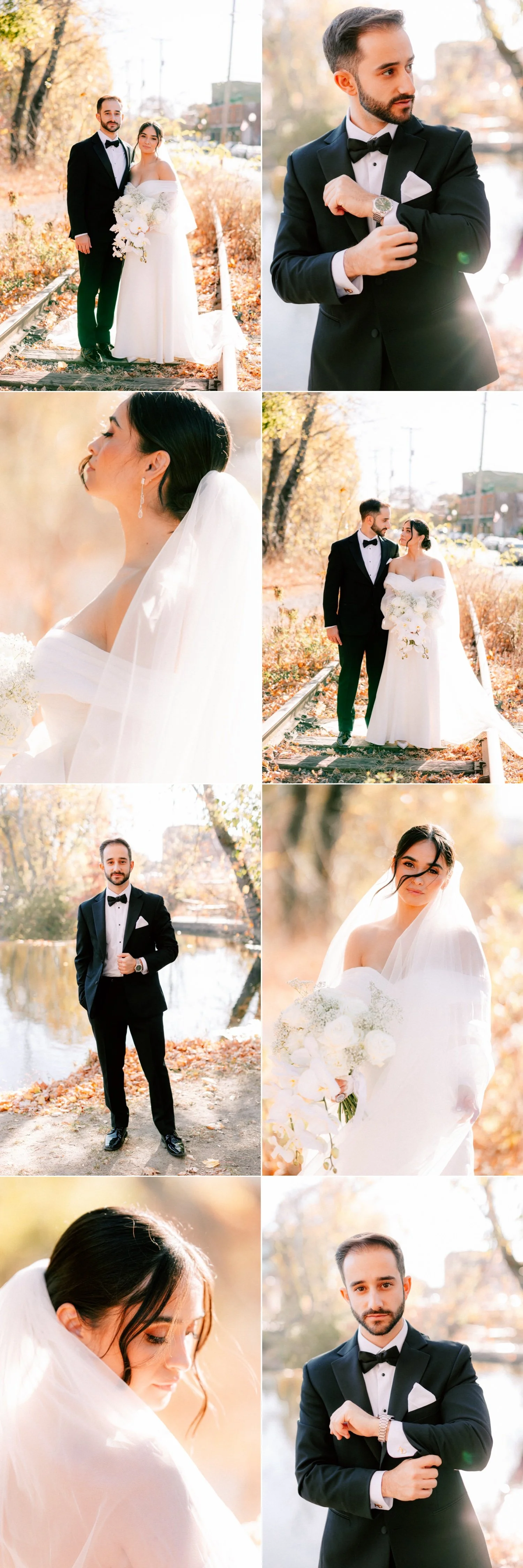 timeless photographs of the bride and groom on their wedding day at the roundhouse