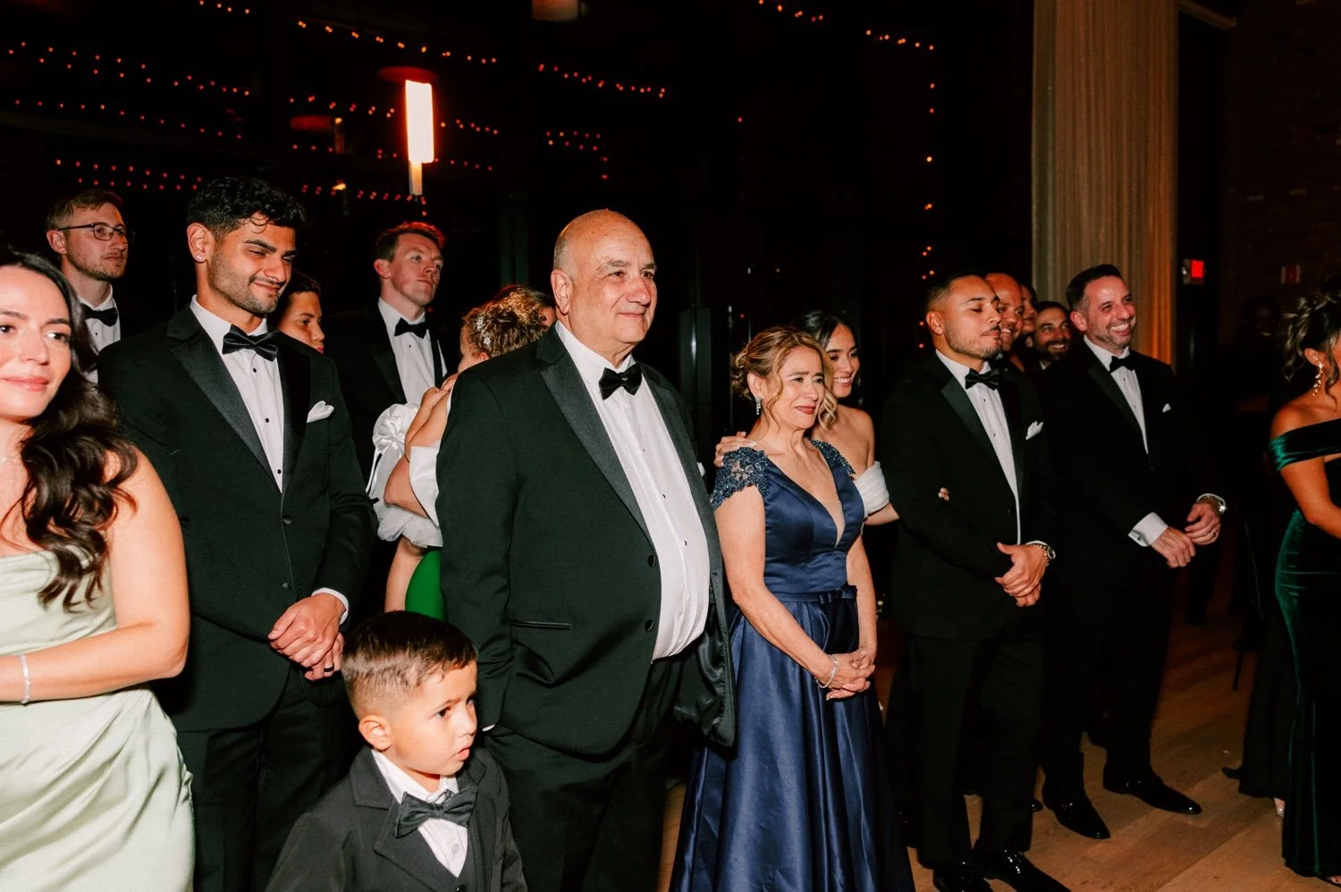 wedding couples parents watch their first dance at the roundhouse