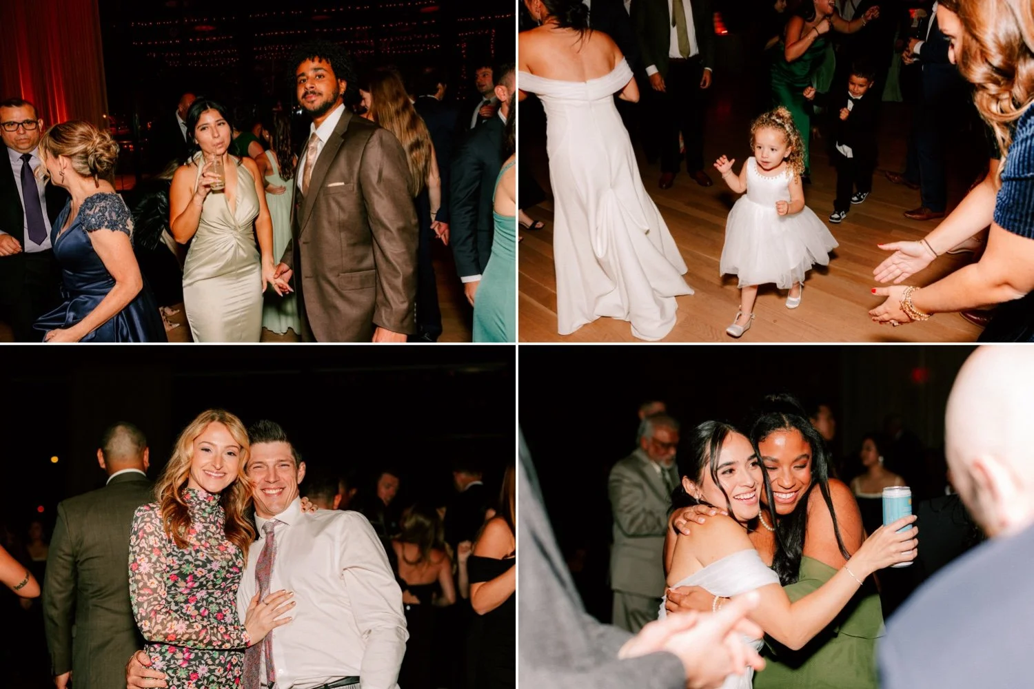 guests enjoying wedding reception at the roundhouse