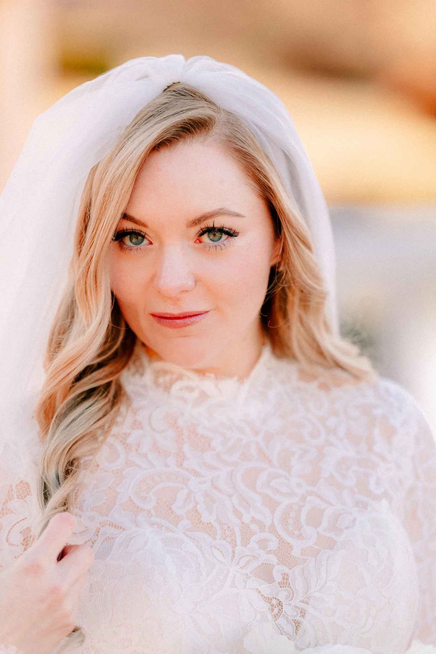 timeless wedding photograph of bride at the ashford estate