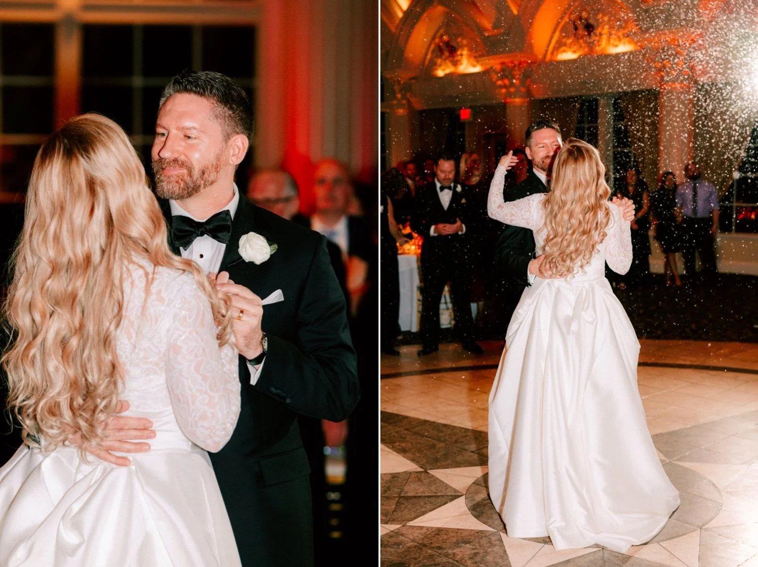 wedding couple share first dance at the ashford estate