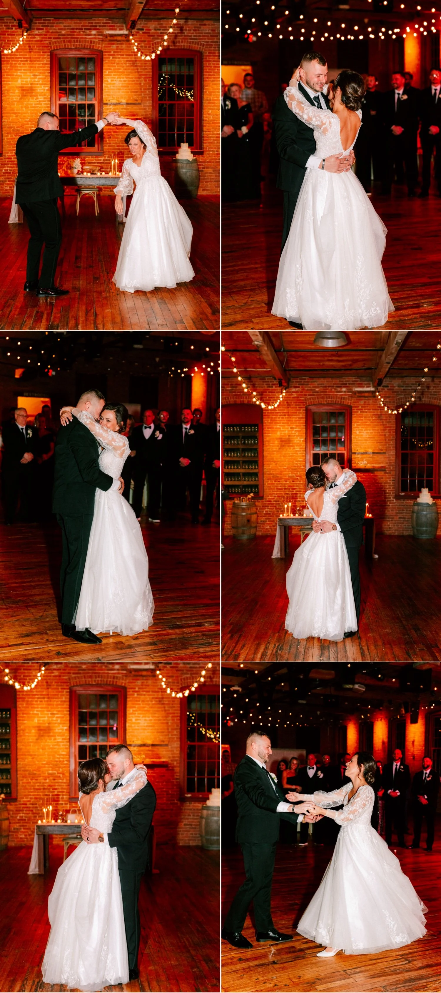  wedding couple share first dance at city winery hudson valley 
