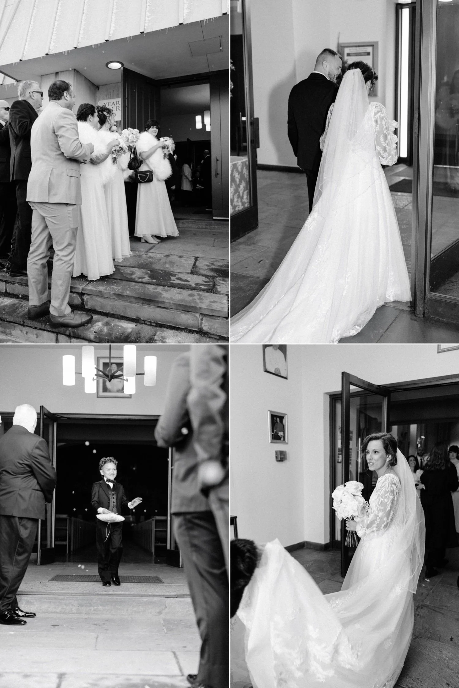  wedding guests await couple to exit church in newburgh ny 