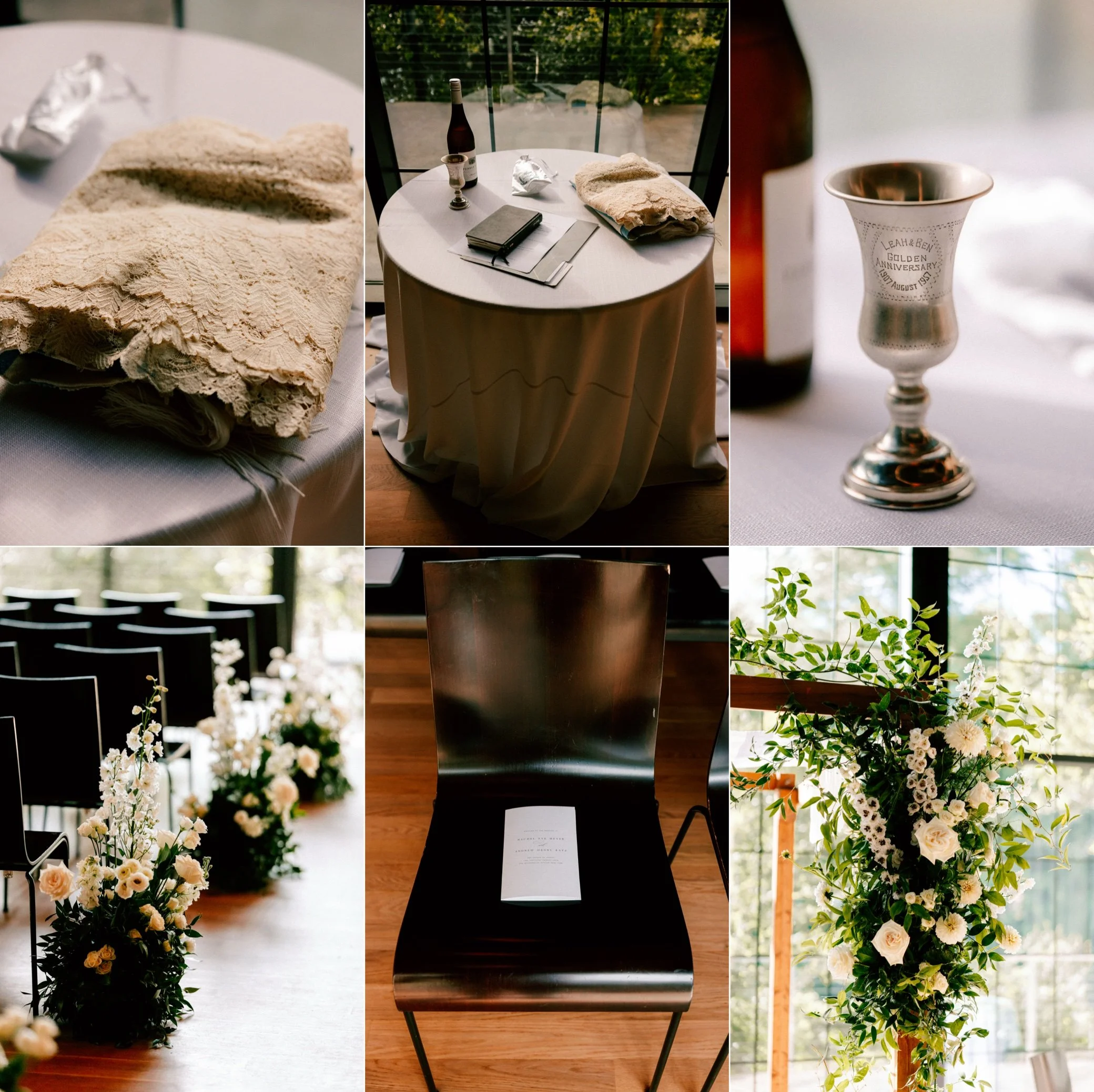 wedding ceremony at the roundhouse