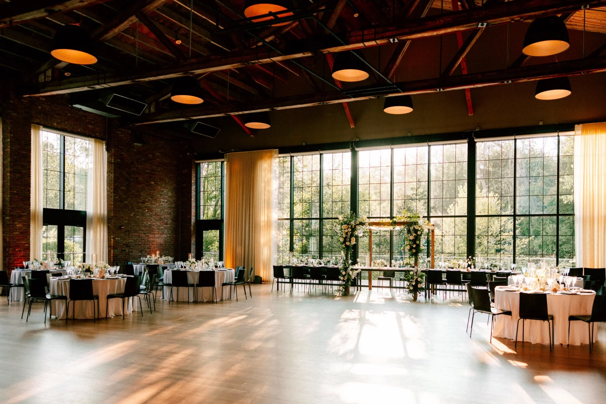 wedding reception at the roundhouse