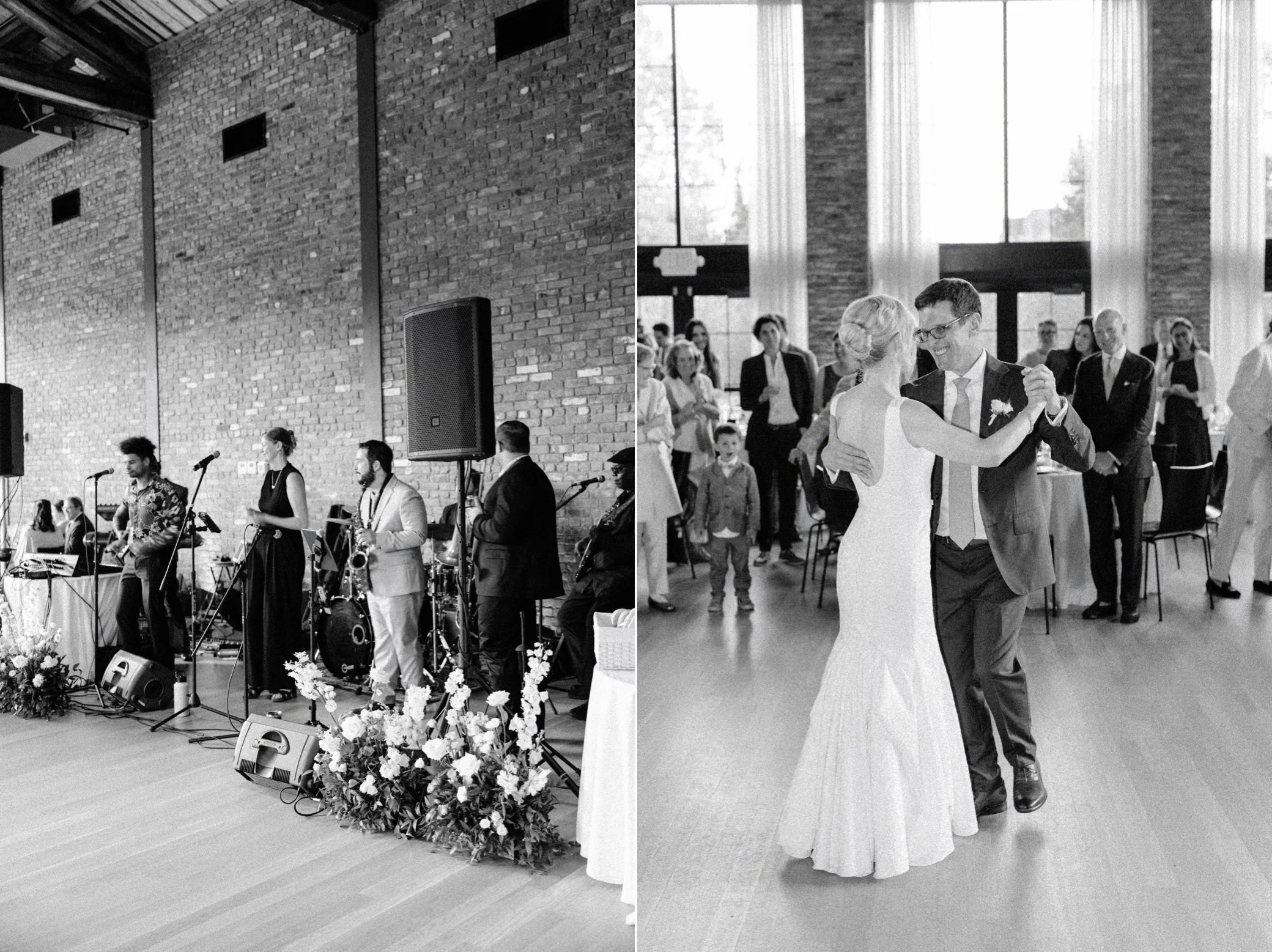 wedding reception at the roundhouse