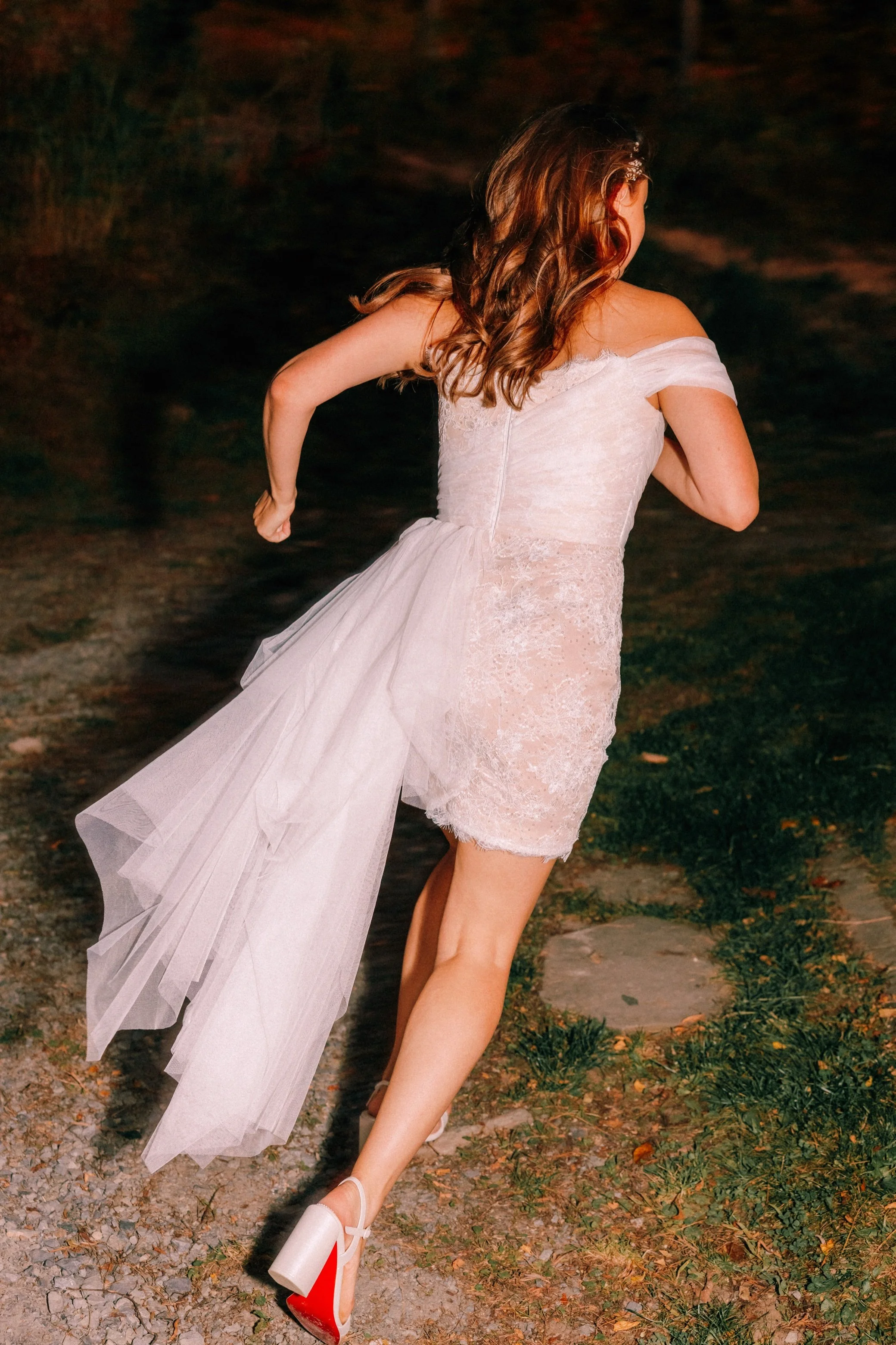 sunset during intimate hudson valley wedding at Lambs Hill