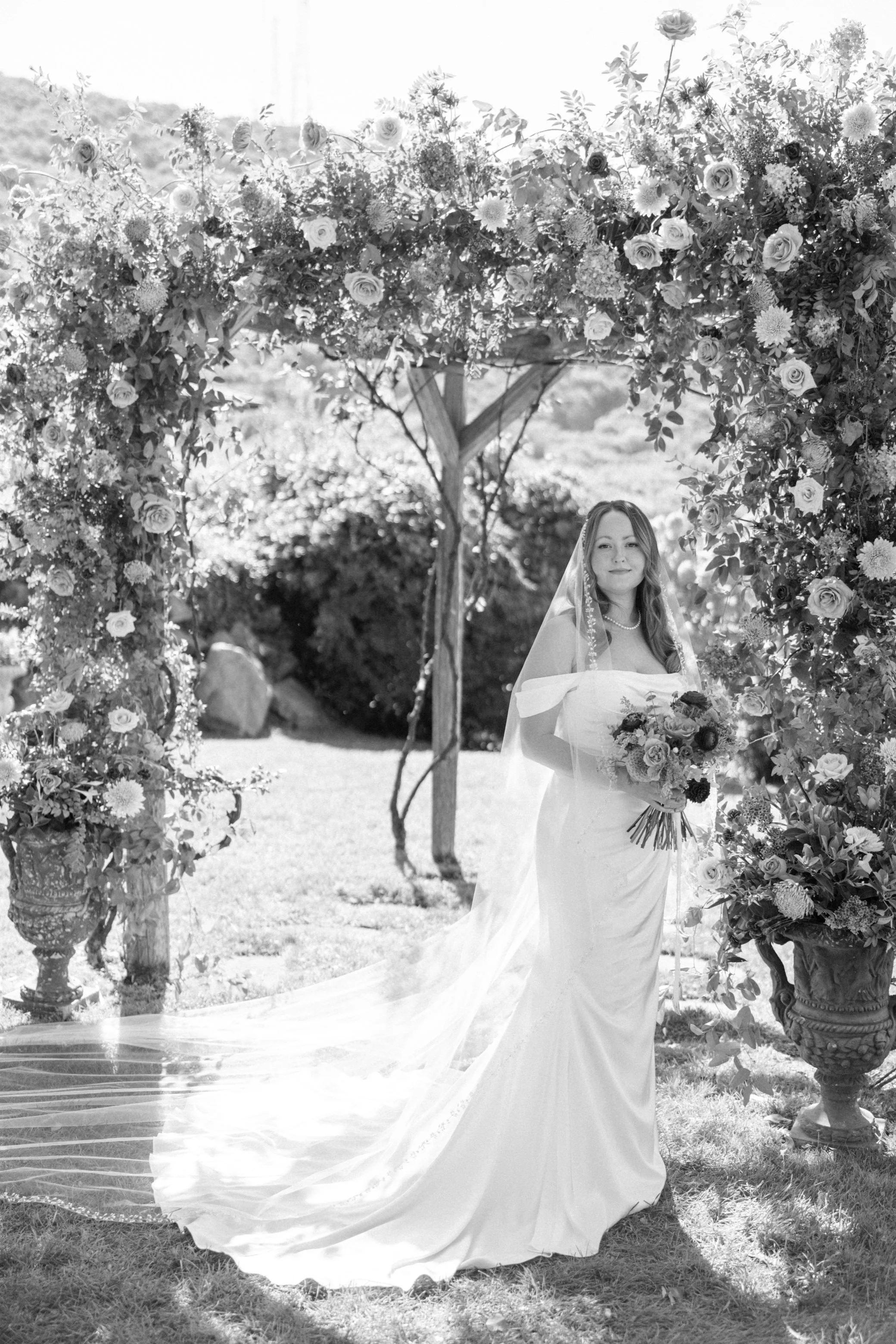 black and white wedding photographs at lambs hill venue