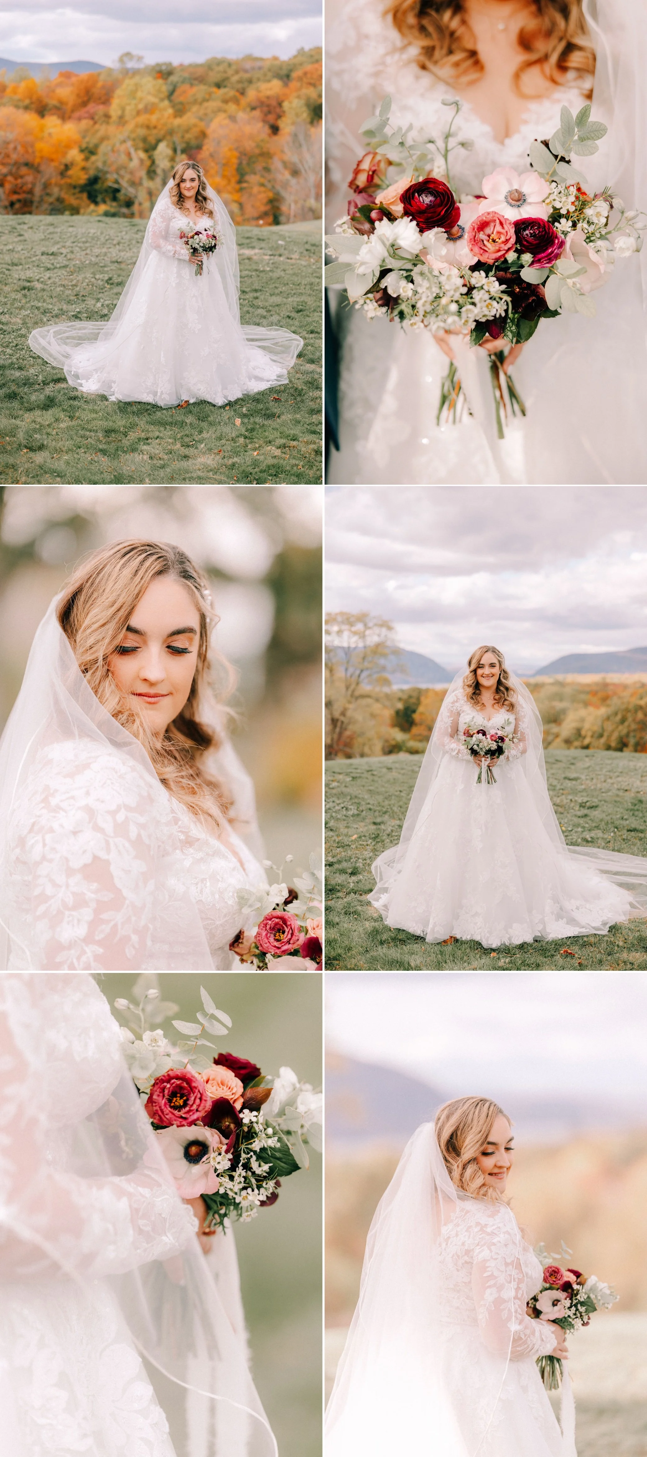  wedding photographs of bride at the garrison 