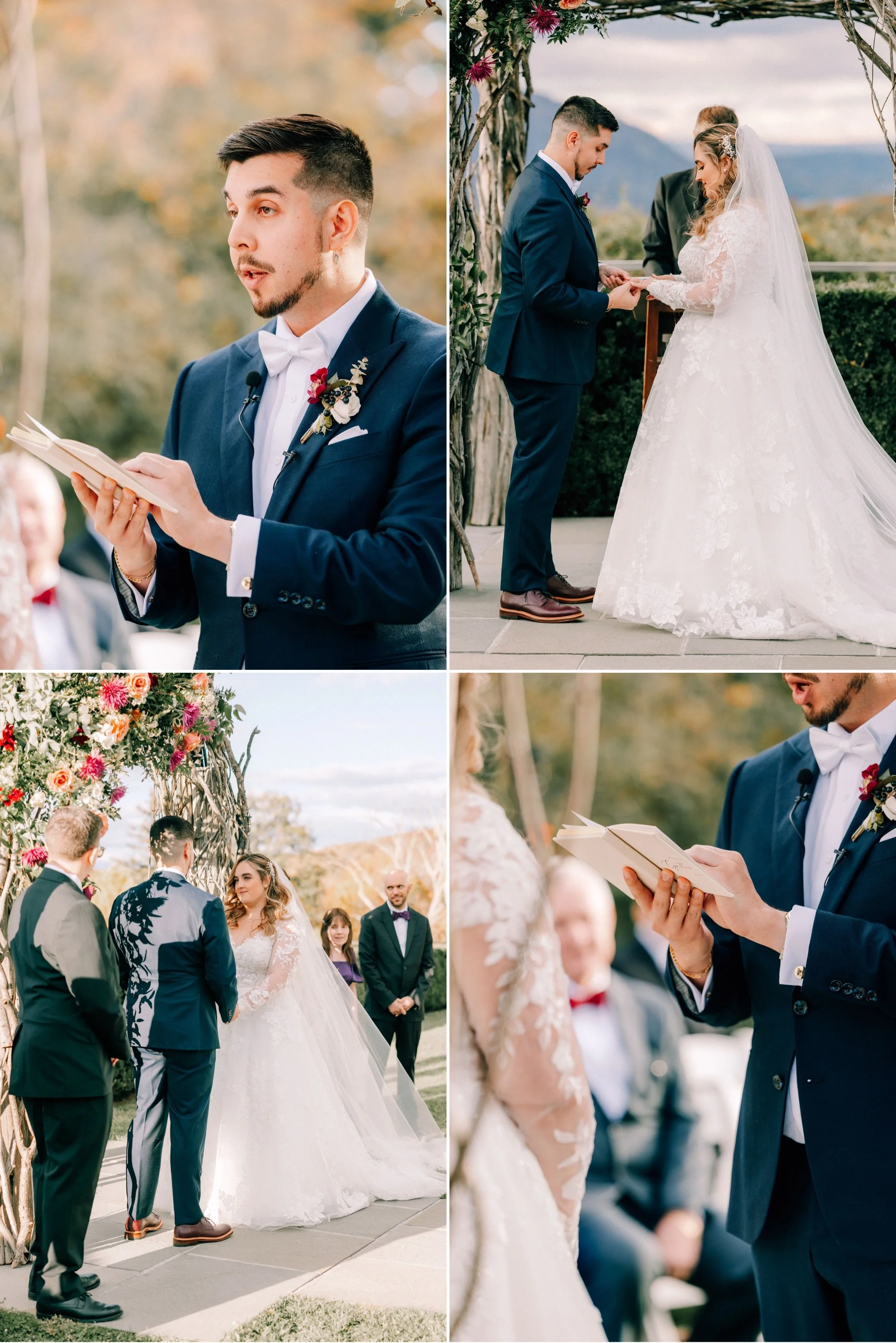 october wedding ceremony at the garrison 