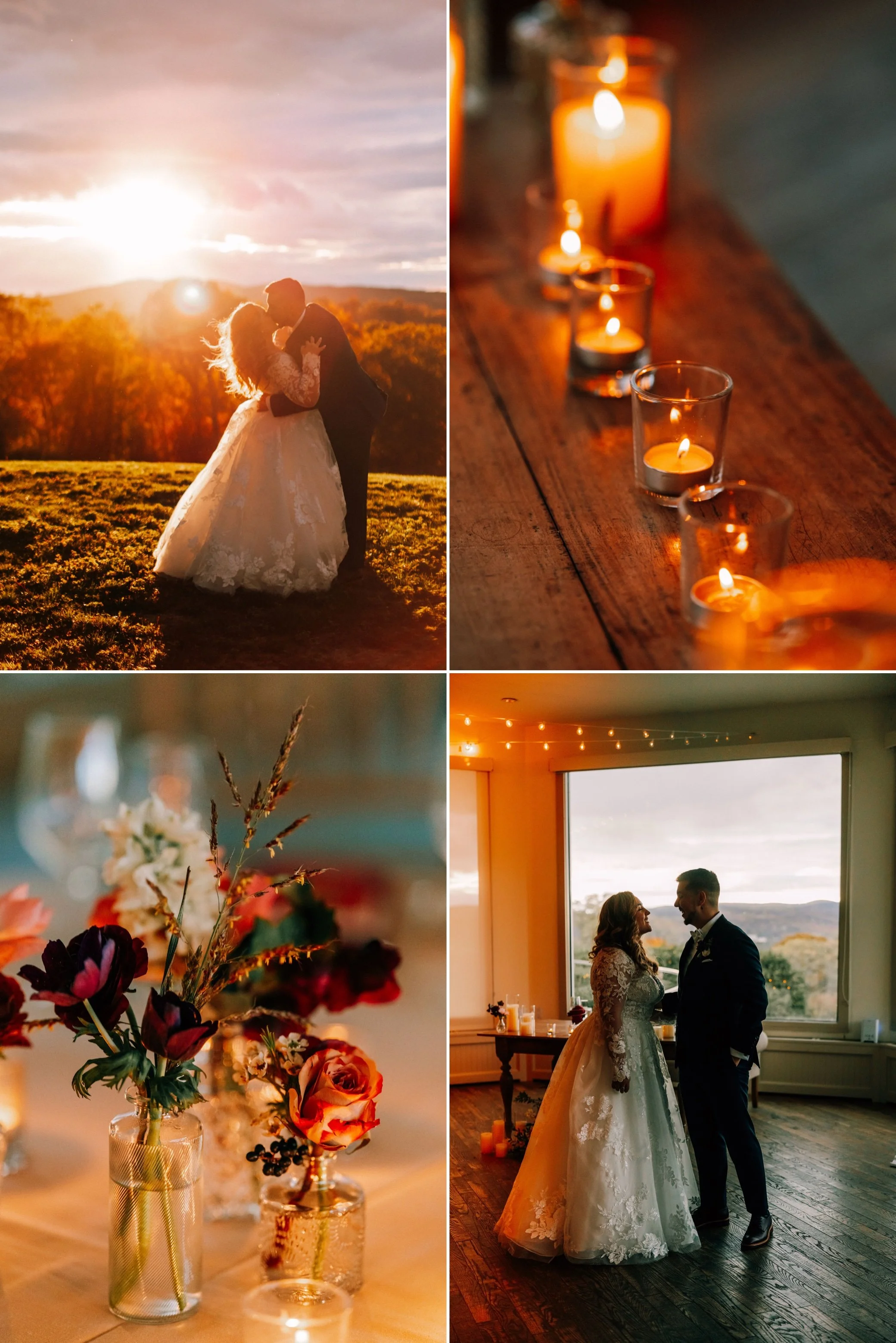  golden hour and candles at the garrison 