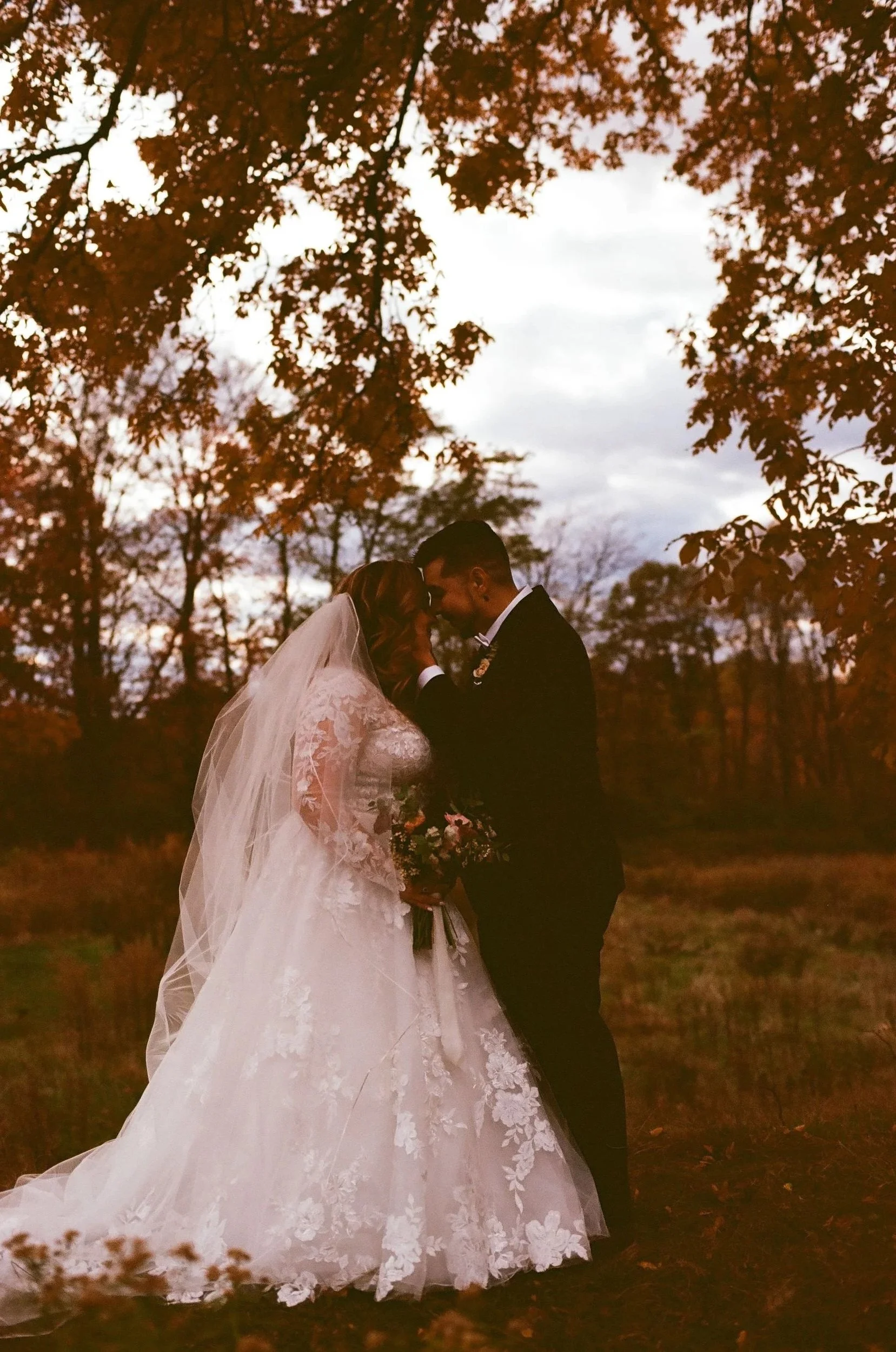 I love the the way the color film captured the deep warm tones of autumn.