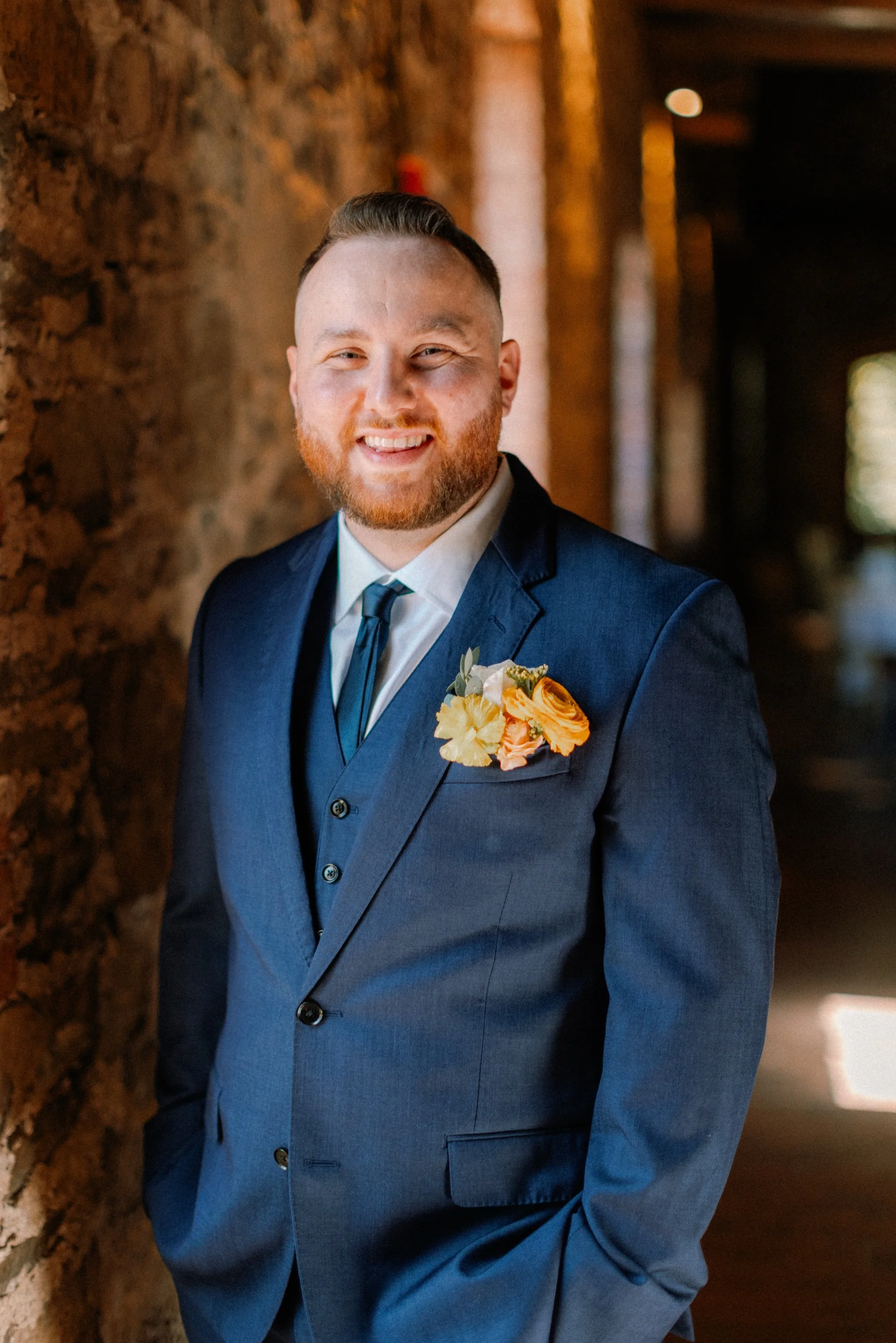  groom in Grand Salon at Brotherhood Winery 